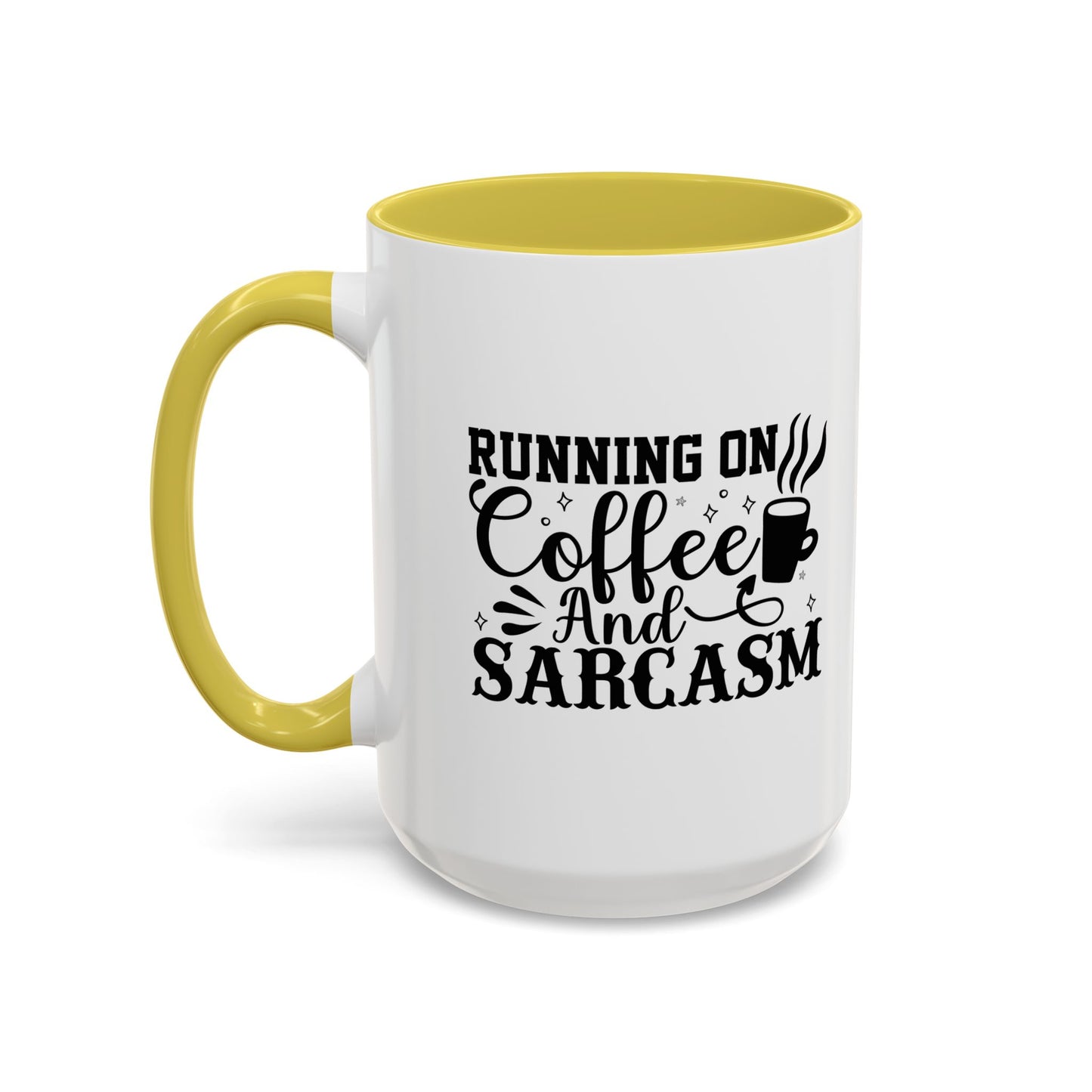 Coffee and Sarcasm Mug, Colorful Coffee Cup, Gift for Coffee Lovers, Funny Mug for Home, Office, Birthday Gift