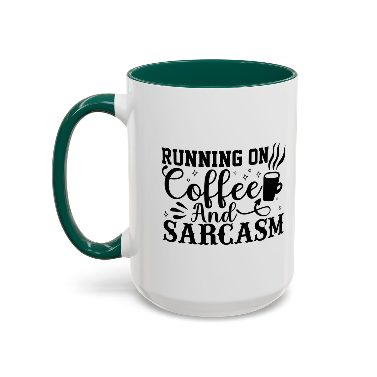 Coffee and Sarcasm Mug, Colorful Coffee Cup, Gift for Coffee Lovers, Funny Mug for Home, Office, Birthday Gift