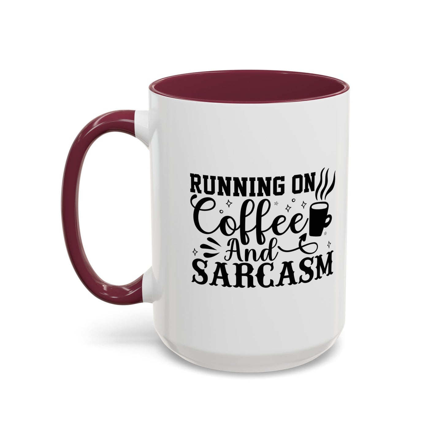 Coffee and Sarcasm Mug, Colorful Coffee Cup, Gift for Coffee Lovers, Funny Mug for Home, Office, Birthday Gift