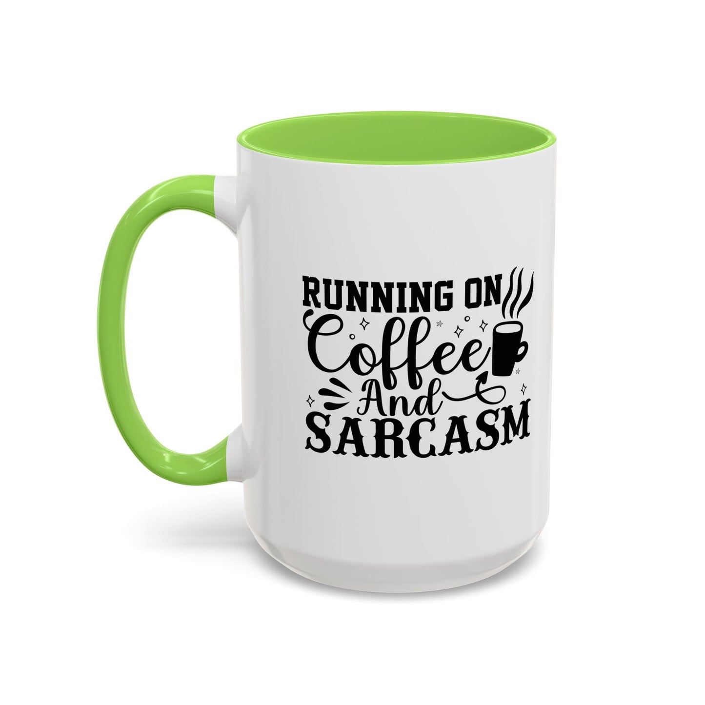 Coffee and Sarcasm Mug, Colorful Coffee Cup, Gift for Coffee Lovers, Funny Mug for Home, Office, Birthday Gift