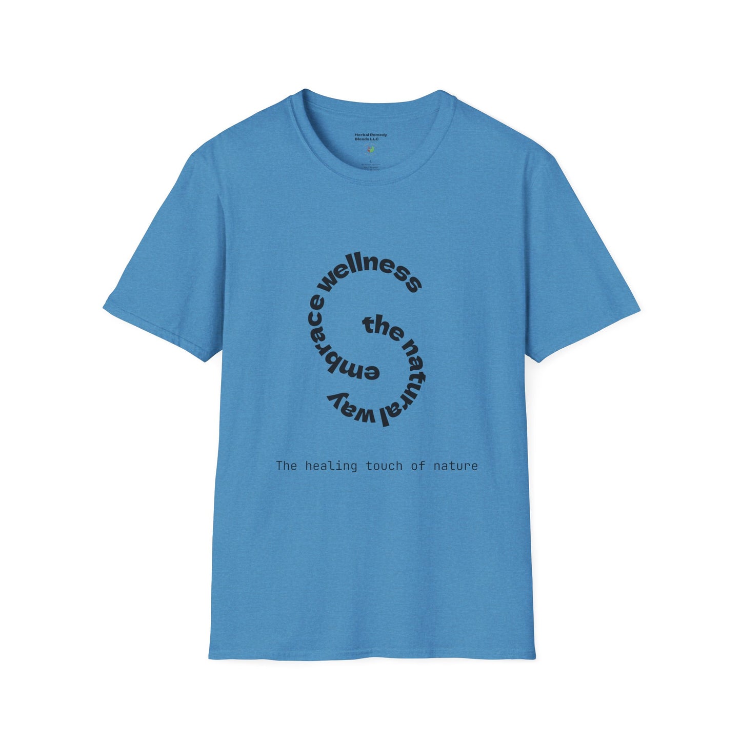 Wellness Nature Unisex Softstyle T-Shirt - The Healing Touch of Nature