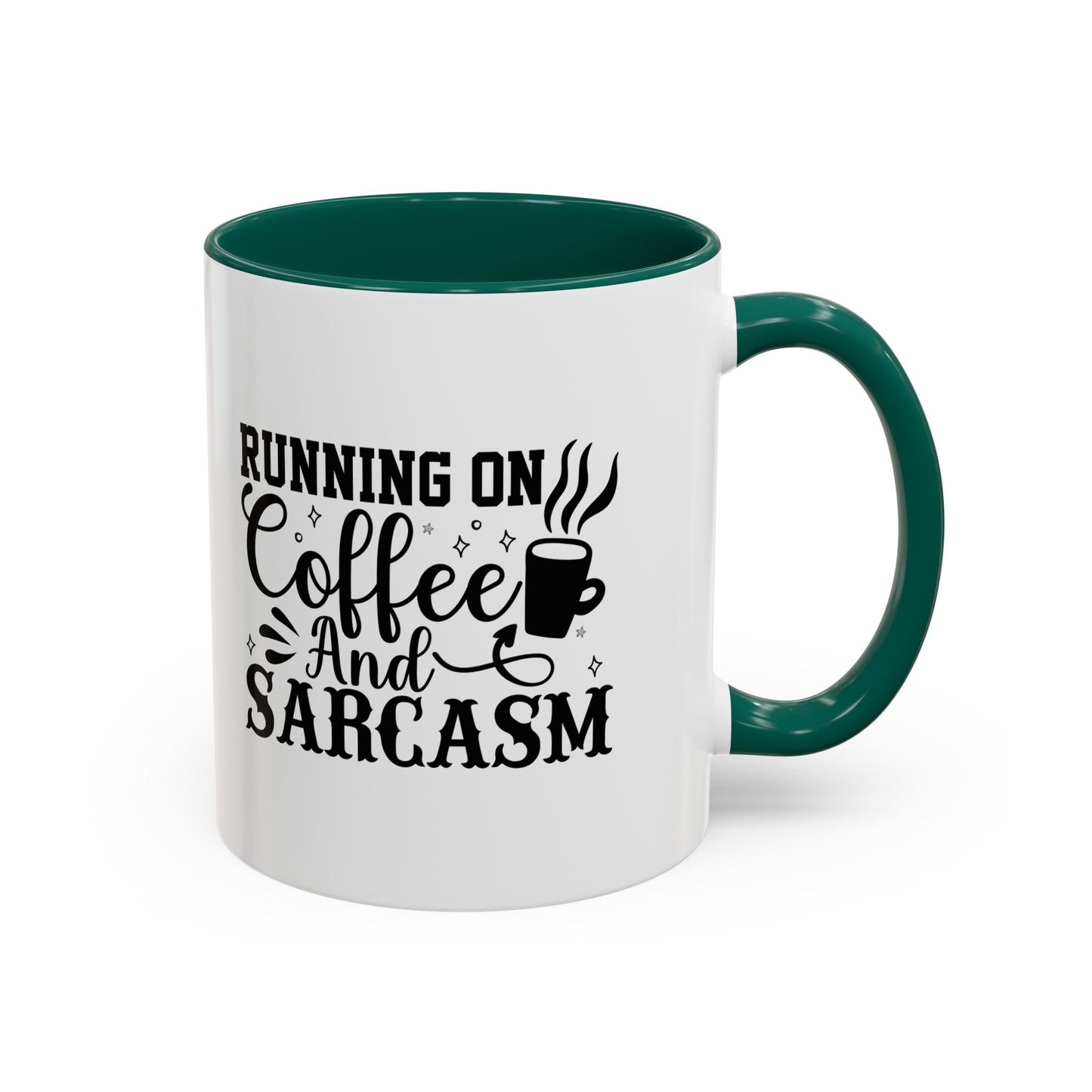 Coffee and Sarcasm Mug, Colorful Coffee Cup, Gift for Coffee Lovers, Funny Mug for Home, Office, Birthday Gift