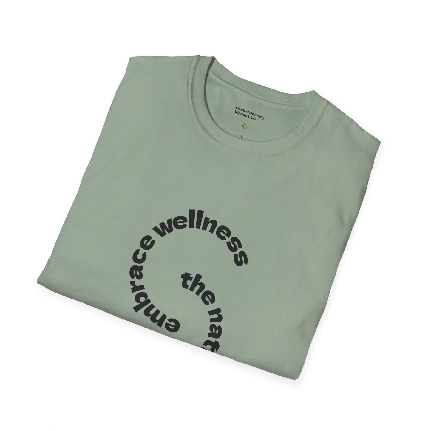 Wellness Nature Unisex Softstyle T-Shirt - The Healing Touch of Nature