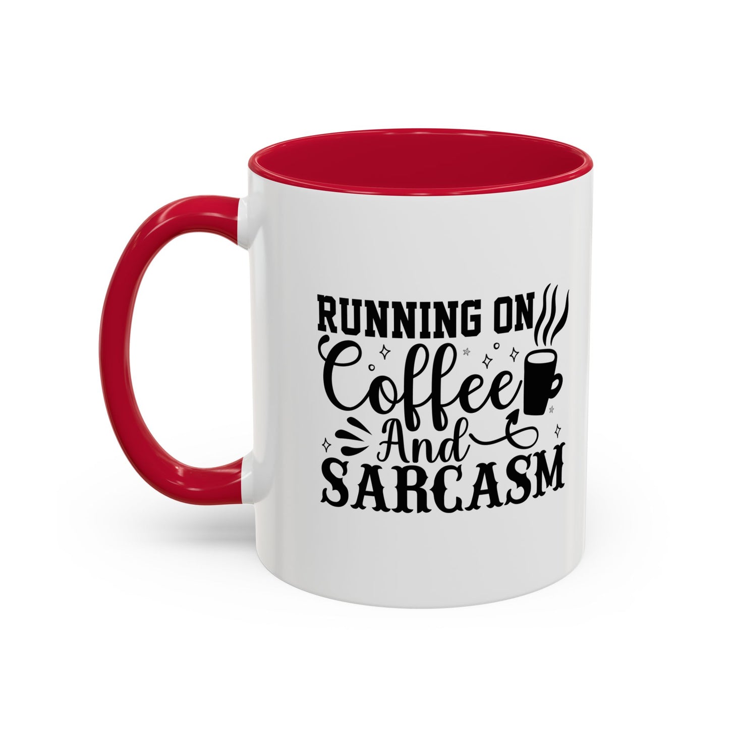 Coffee and Sarcasm Mug, Colorful Coffee Cup, Gift for Coffee Lovers, Funny Mug for Home, Office, Birthday Gift