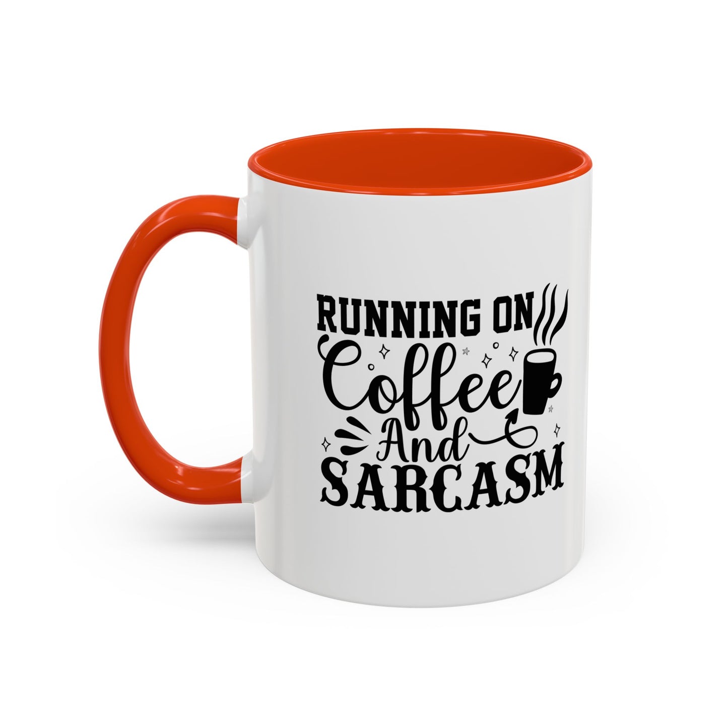 Coffee and Sarcasm Mug, Colorful Coffee Cup, Gift for Coffee Lovers, Funny Mug for Home, Office, Birthday Gift