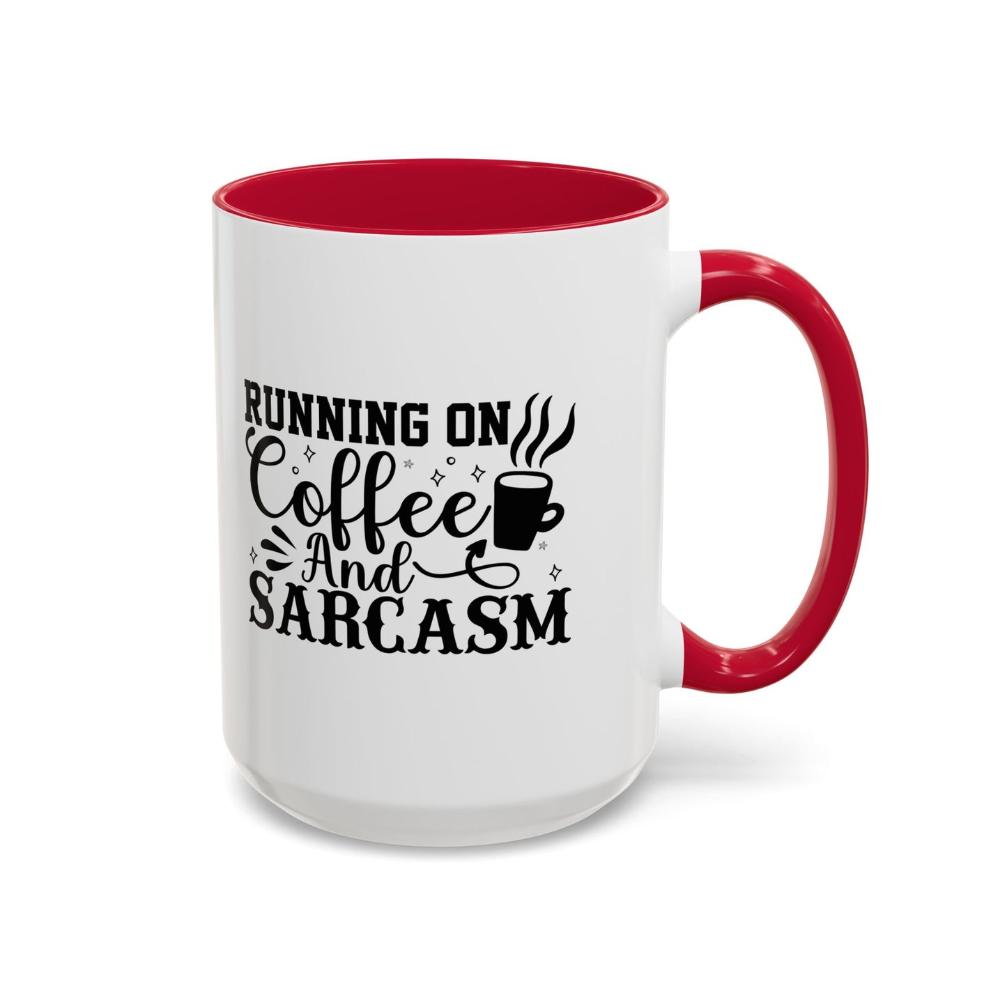 Coffee and Sarcasm Mug, Colorful Coffee Cup, Gift for Coffee Lovers, Funny Mug for Home, Office, Birthday Gift