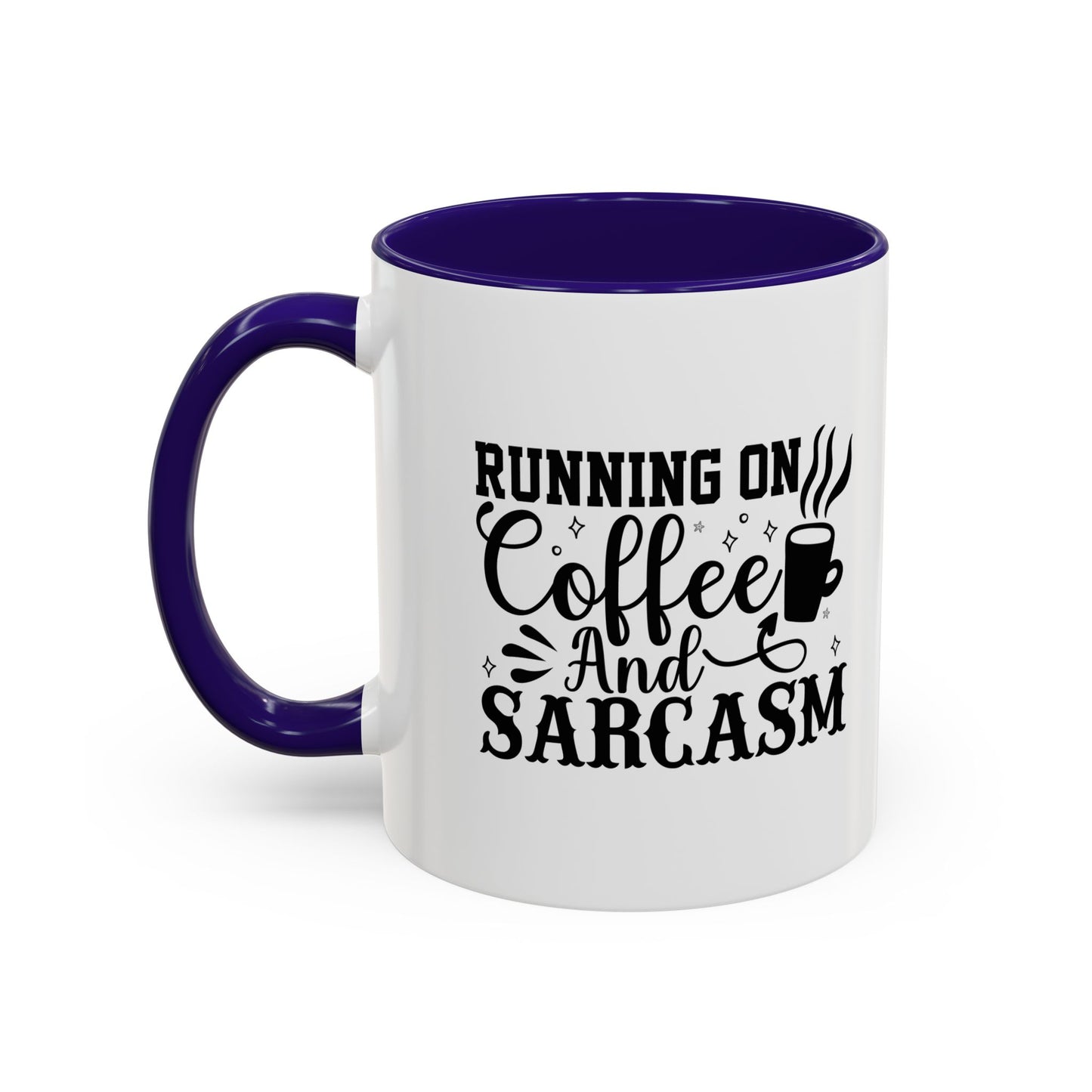 Coffee and Sarcasm Mug, Colorful Coffee Cup, Gift for Coffee Lovers, Funny Mug for Home, Office, Birthday Gift