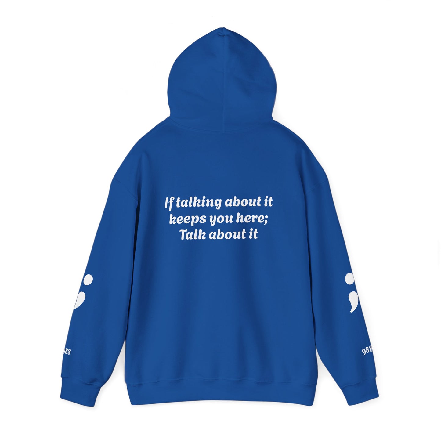 Mental Health Awareness Hoodie, Inspirational Sweatshirt, Talk About It Pullover, Gift for Friends, Unisex Casual Wear