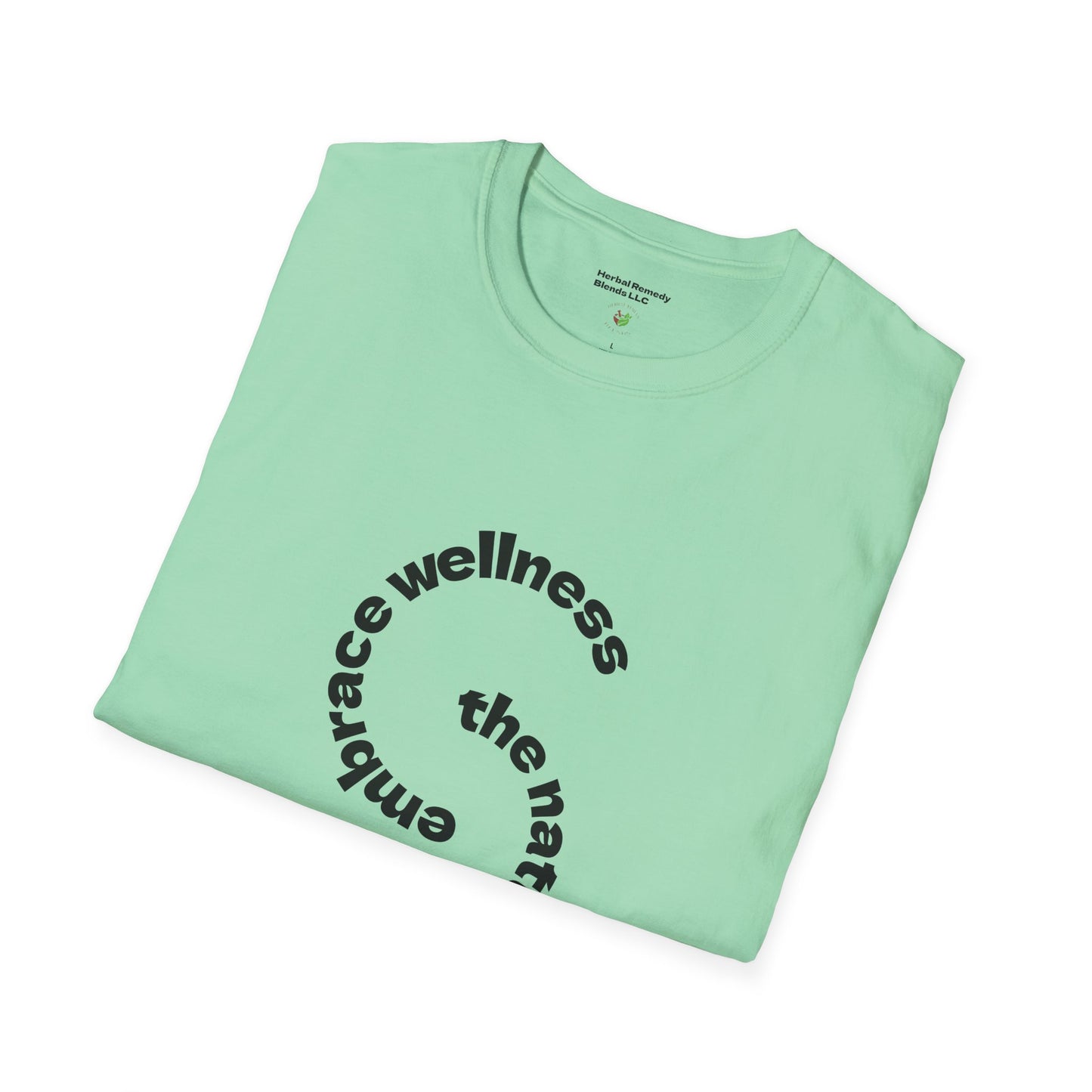 Wellness Nature Unisex Softstyle T-Shirt - The Healing Touch of Nature