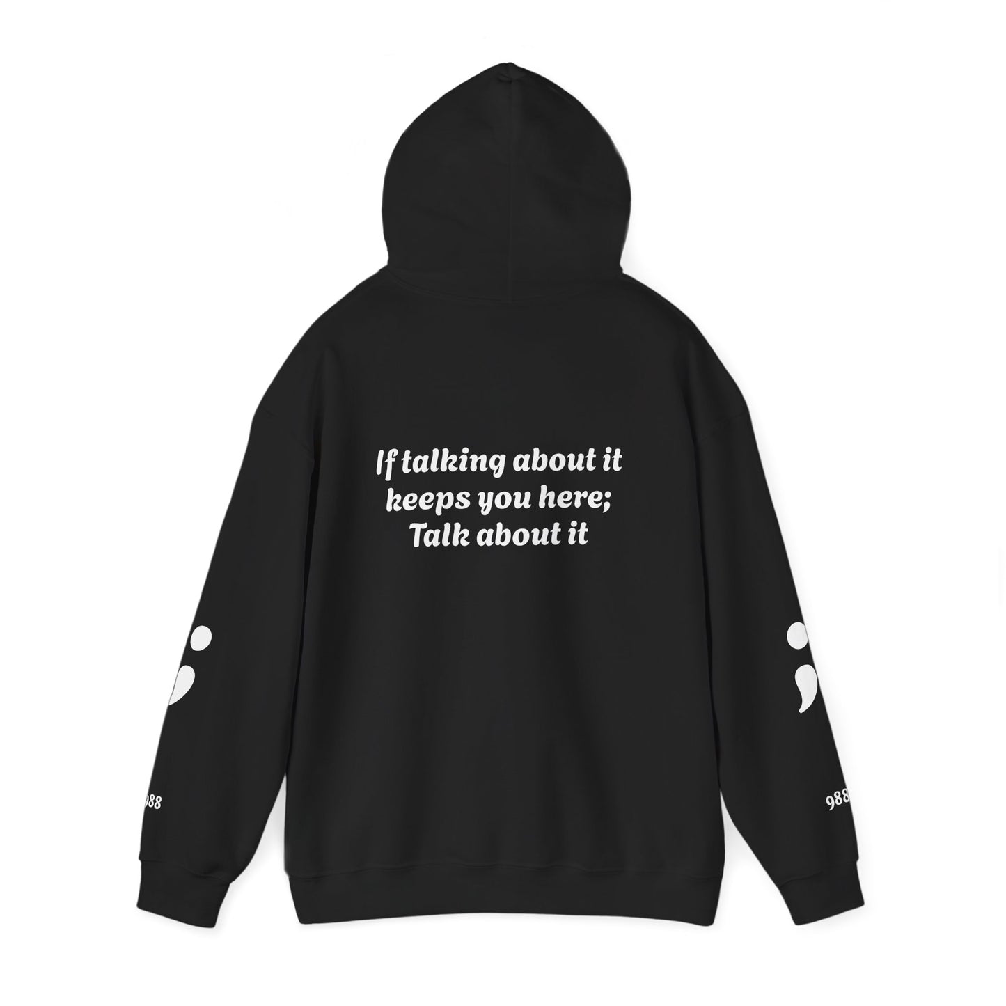 Mental Health Awareness Hoodie, Inspirational Sweatshirt, Talk About It Pullover, Gift for Friends, Unisex Casual Wear