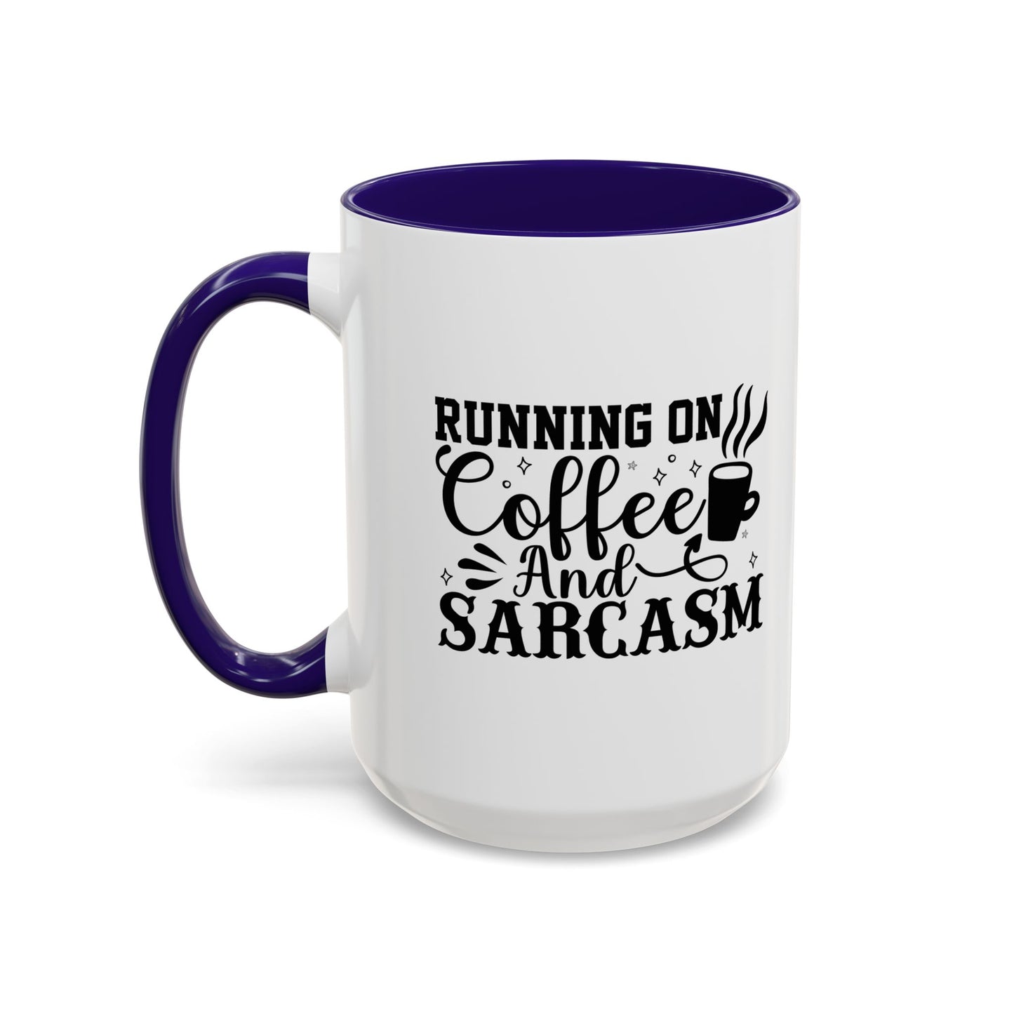 Coffee and Sarcasm Mug, Colorful Coffee Cup, Gift for Coffee Lovers, Funny Mug for Home, Office, Birthday Gift