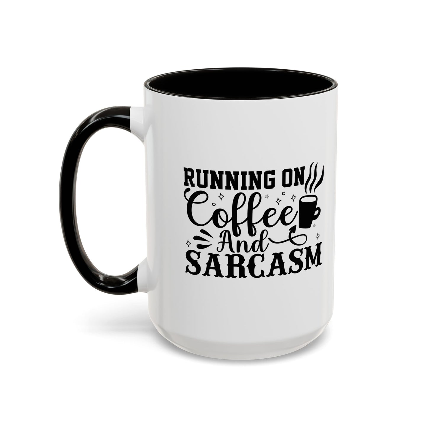 Coffee and Sarcasm Mug, Colorful Coffee Cup, Gift for Coffee Lovers, Funny Mug for Home, Office, Birthday Gift