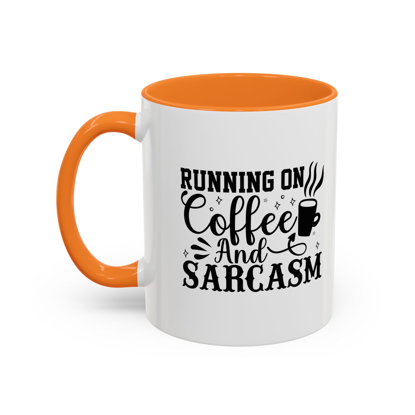 Coffee and Sarcasm Mug, Colorful Coffee Cup, Gift for Coffee Lovers, Funny Mug for Home, Office, Birthday Gift