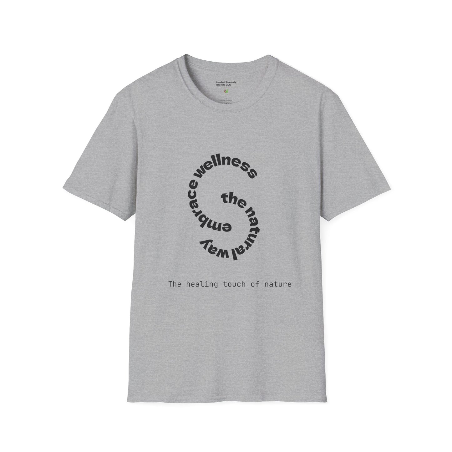 Wellness Nature Unisex Softstyle T-Shirt - The Healing Touch of Nature