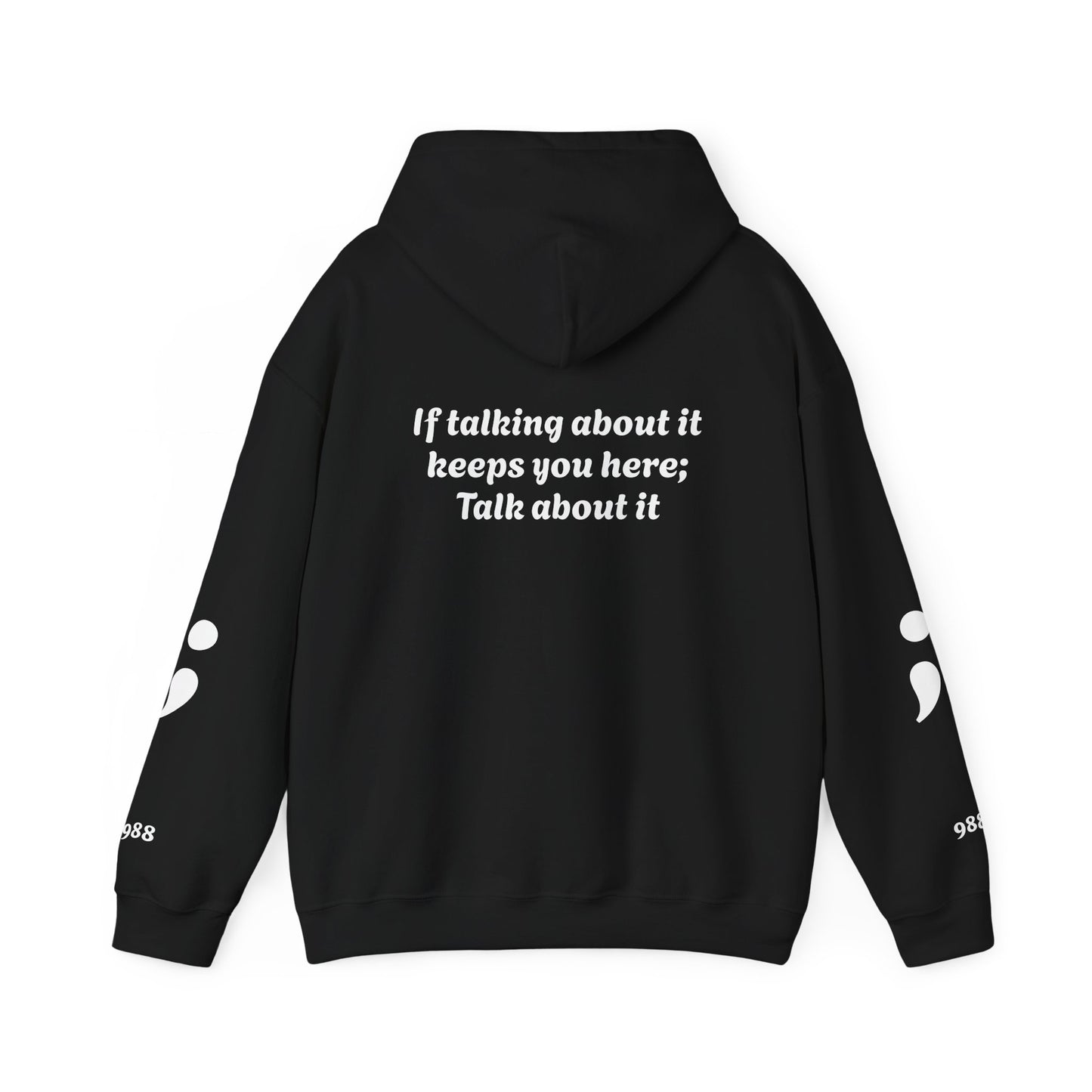 Mental Health Awareness Hoodie, Inspirational Sweatshirt, Talk About It Pullover, Gift for Friends, Unisex Casual Wear