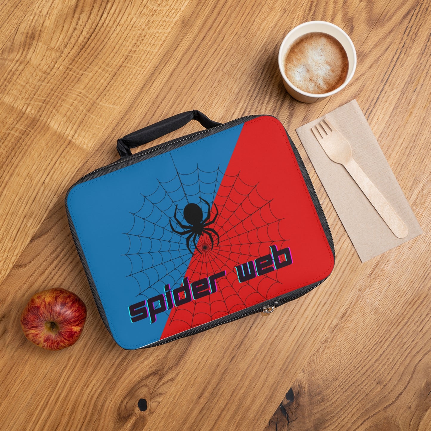 Spider Web Lunch Bag - Fun, Stylish Lunch Tote for Kids, School, Picnic, Spider-Man Fans, Halloween