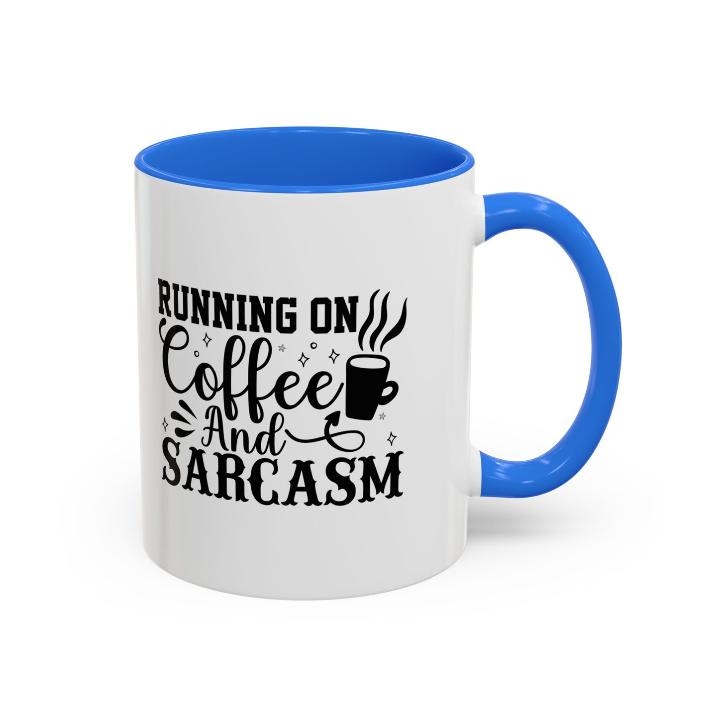 Coffee and Sarcasm Mug, Colorful Coffee Cup, Gift for Coffee Lovers, Funny Mug for Home, Office, Birthday Gift
