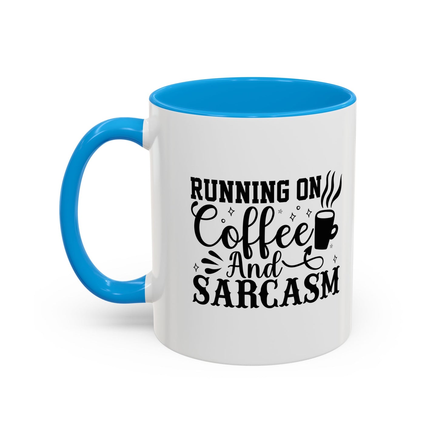 Coffee and Sarcasm Mug, Colorful Coffee Cup, Gift for Coffee Lovers, Funny Mug for Home, Office, Birthday Gift