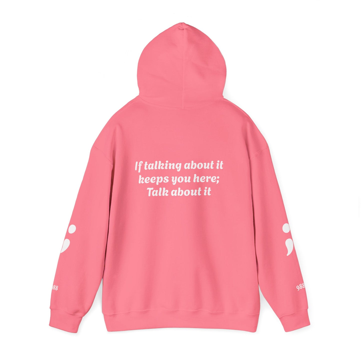 Mental Health Awareness Hoodie, Inspirational Sweatshirt, Talk About It Pullover, Gift for Friends, Unisex Casual Wear
