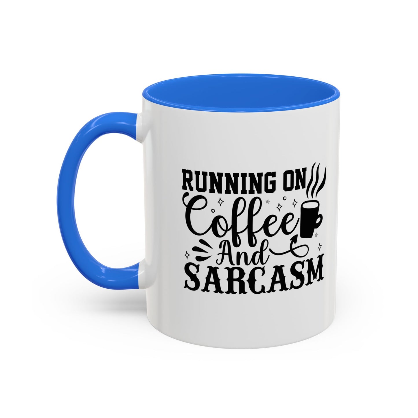 Coffee and Sarcasm Mug, Colorful Coffee Cup, Gift for Coffee Lovers, Funny Mug for Home, Office, Birthday Gift