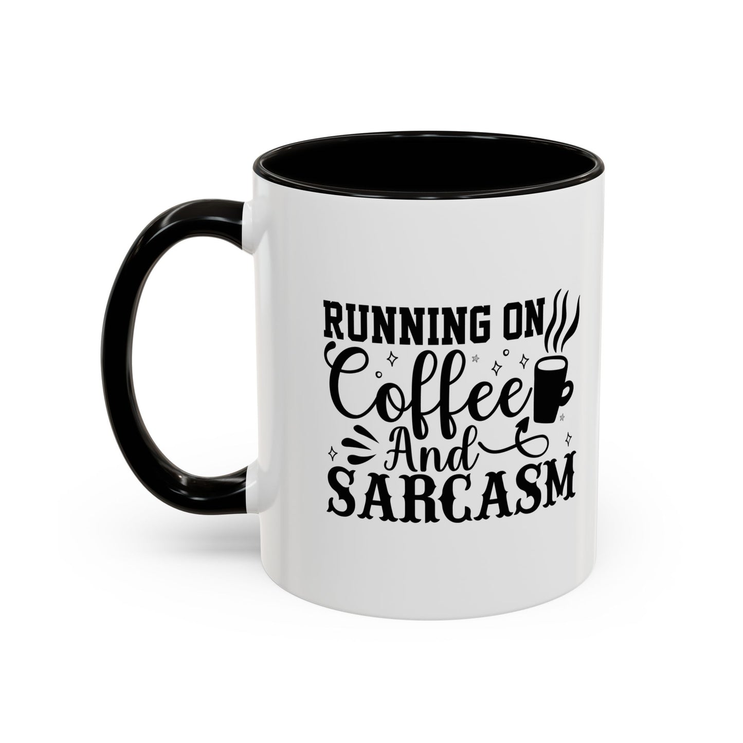 Coffee and Sarcasm Mug, Colorful Coffee Cup, Gift for Coffee Lovers, Funny Mug for Home, Office, Birthday Gift