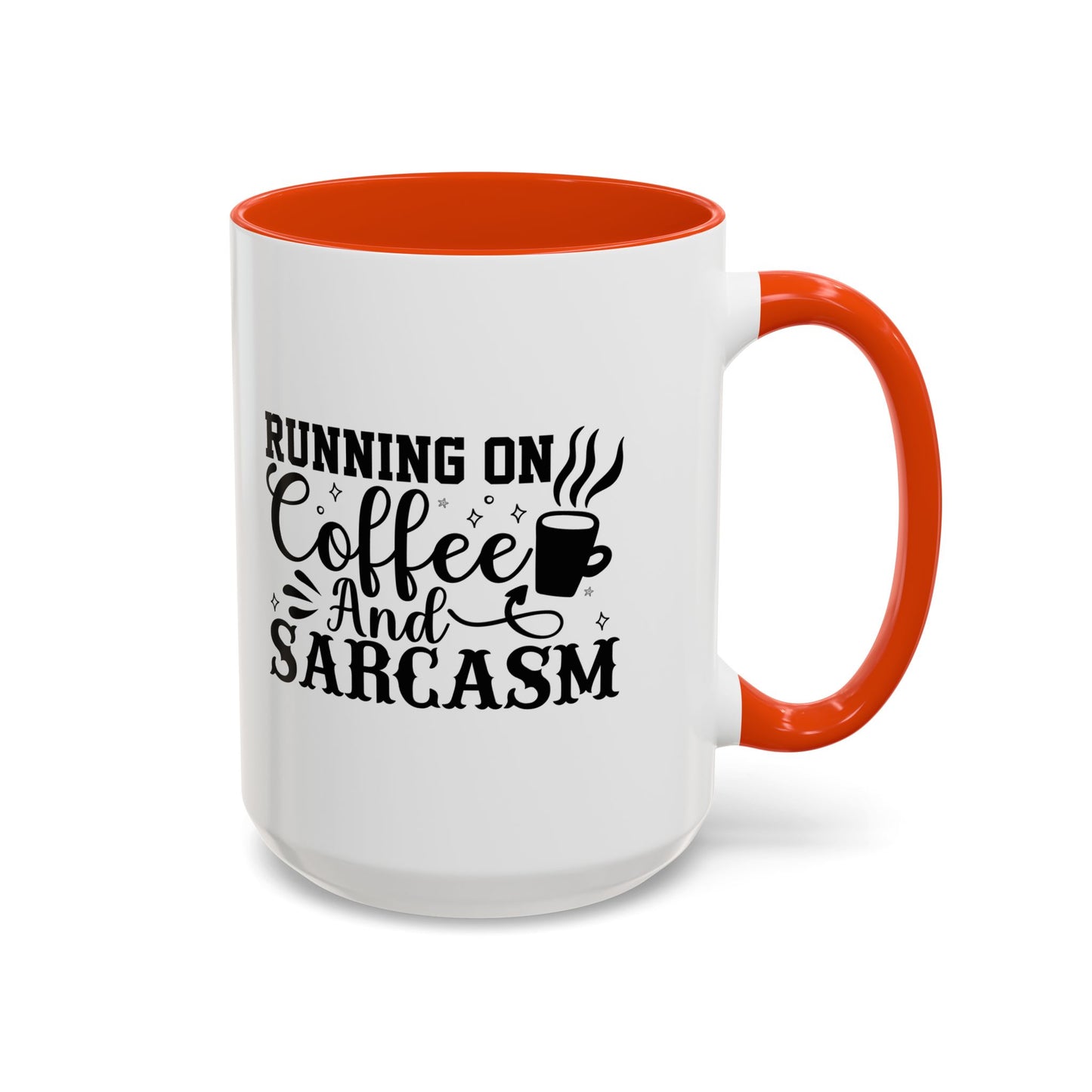 Coffee and Sarcasm Mug, Colorful Coffee Cup, Gift for Coffee Lovers, Funny Mug for Home, Office, Birthday Gift