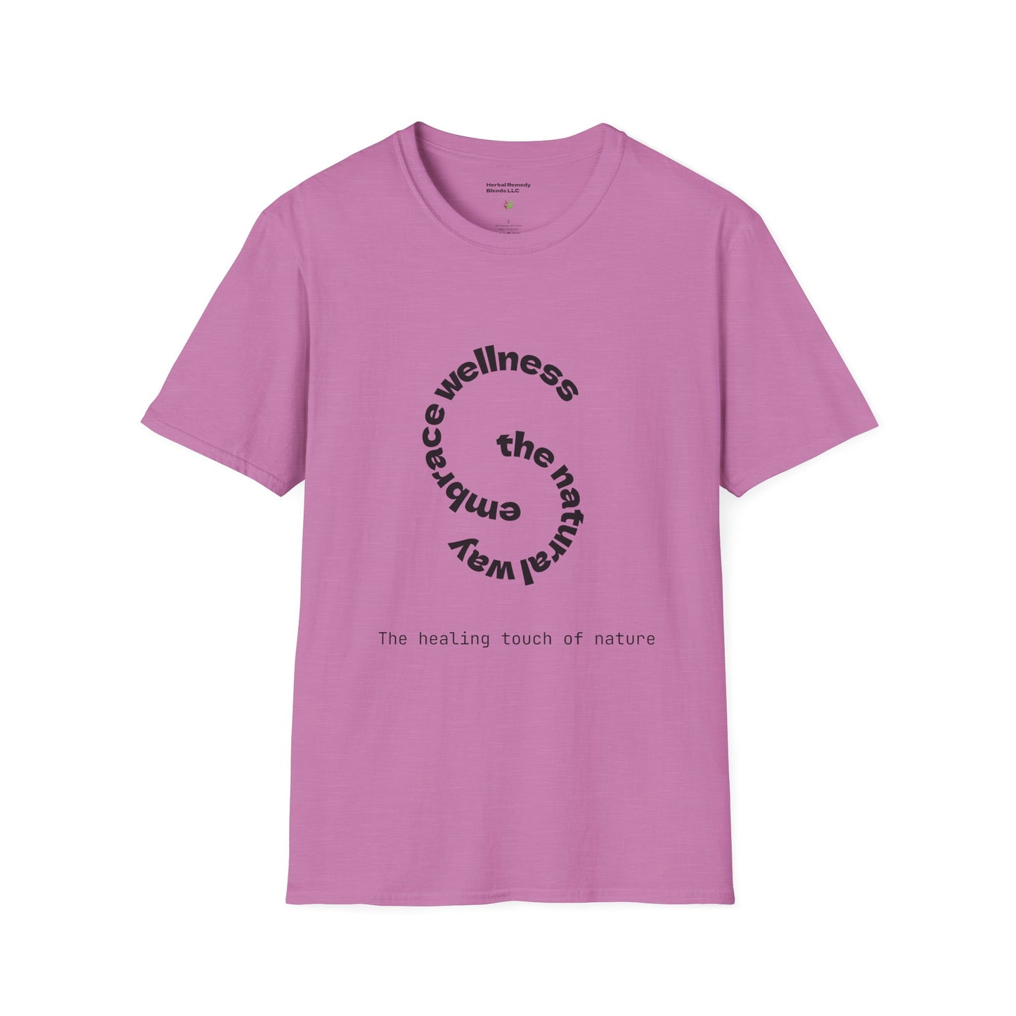 Wellness Nature Unisex Softstyle T-Shirt - The Healing Touch of Nature