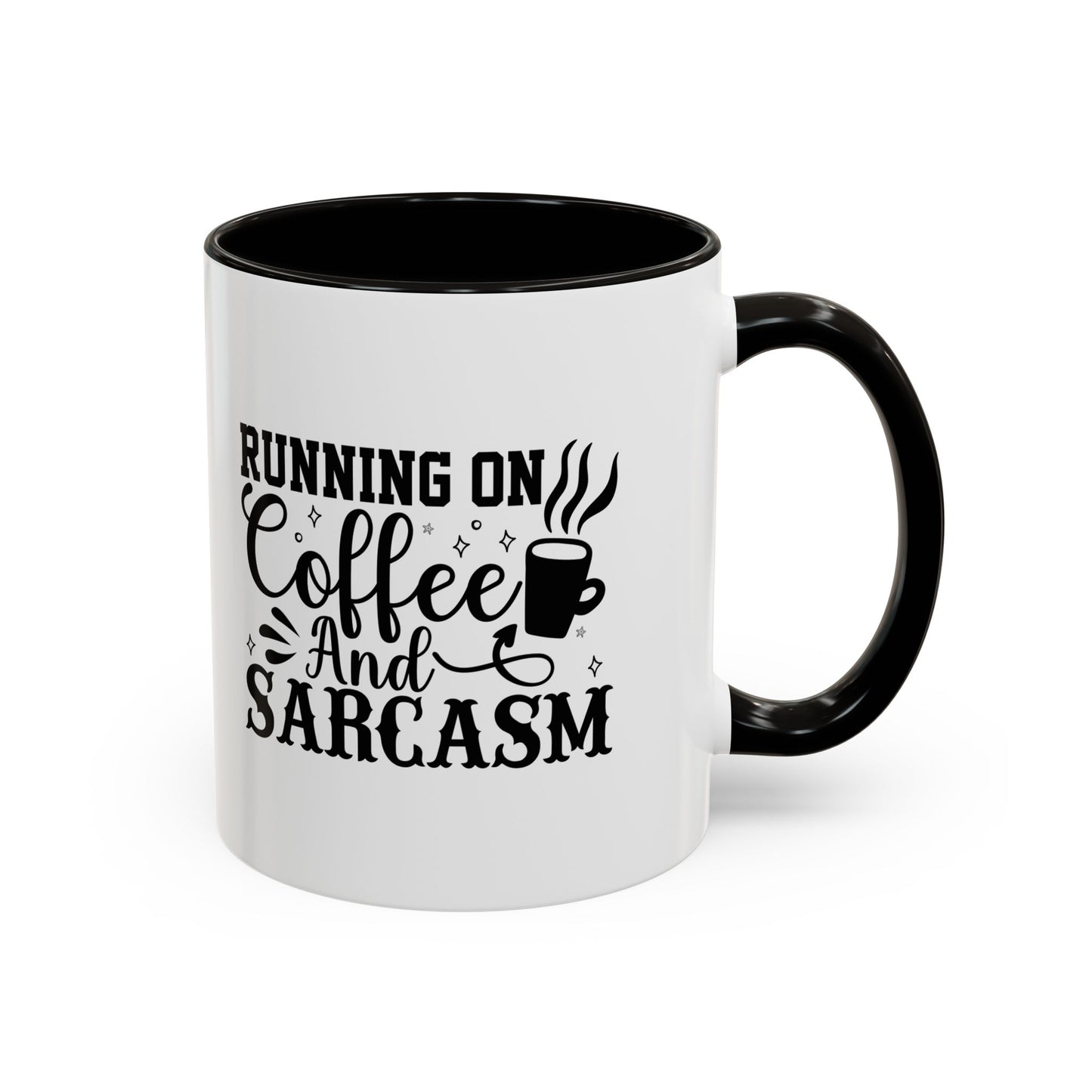 Coffee and Sarcasm Mug, Colorful Coffee Cup, Gift for Coffee Lovers, Funny Mug for Home, Office, Birthday Gift