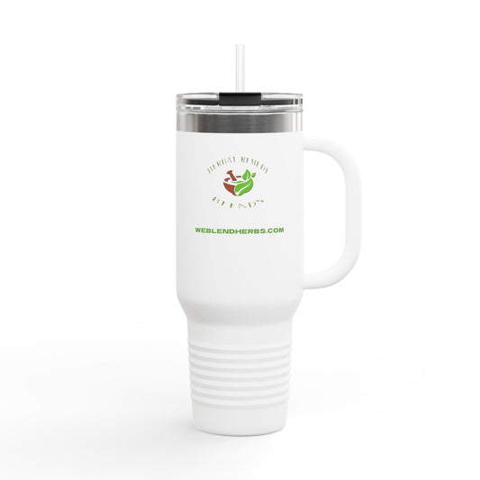 Herbal Remedy Insulated Travel Mug - 40oz Coffee Tumbler for On-the-Go