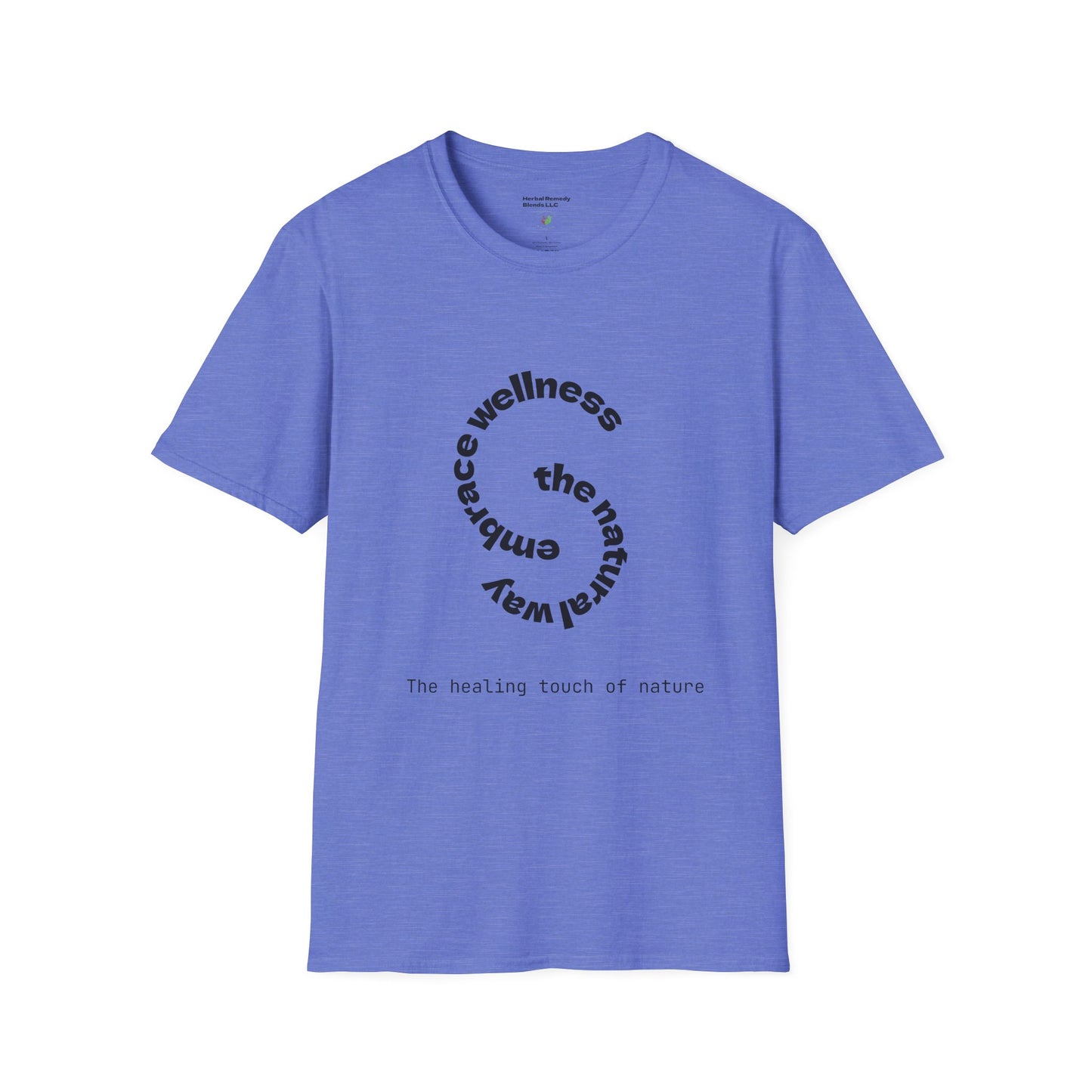 Wellness Nature Unisex Softstyle T-Shirt - The Healing Touch of Nature
