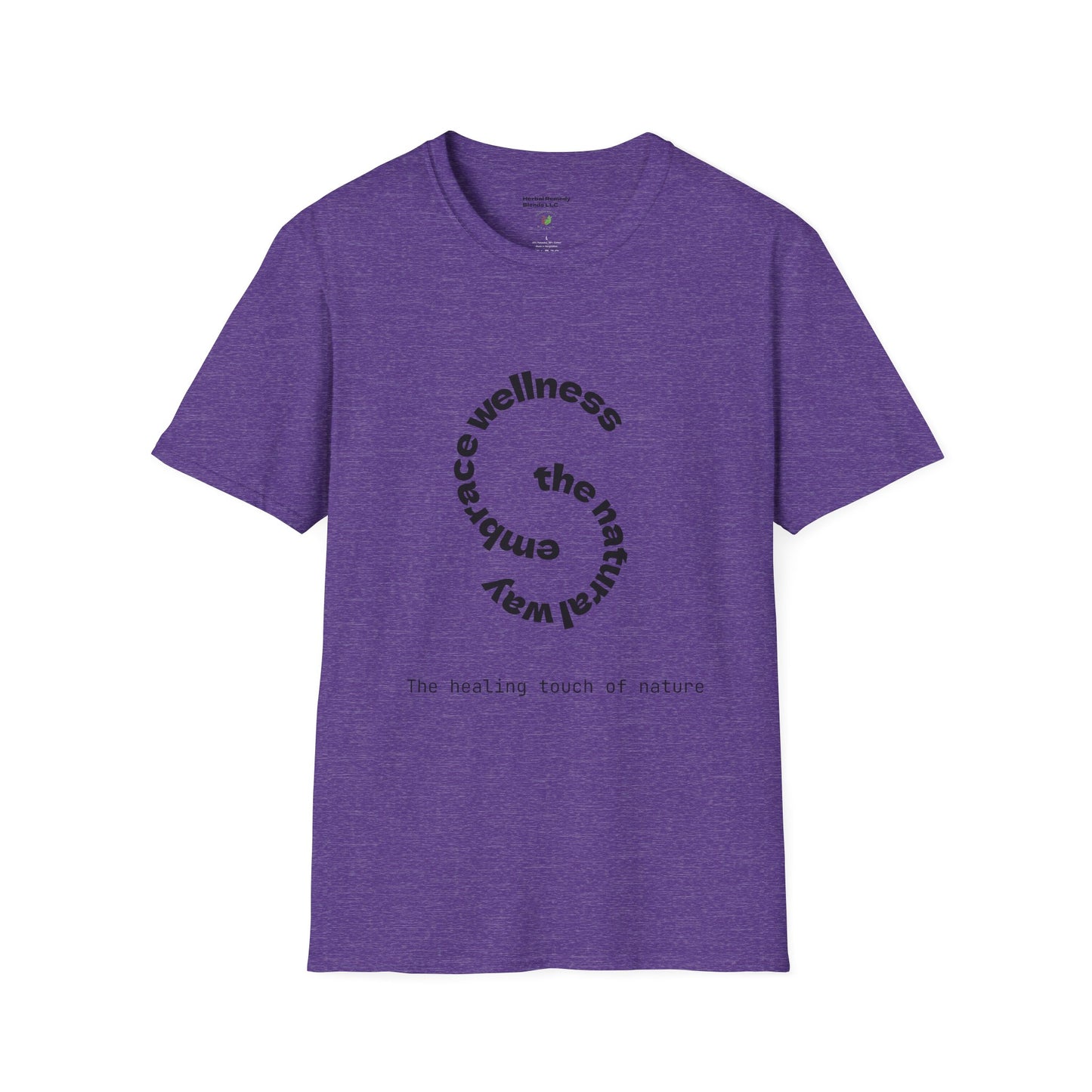 Wellness Nature Unisex Softstyle T-Shirt - The Healing Touch of Nature