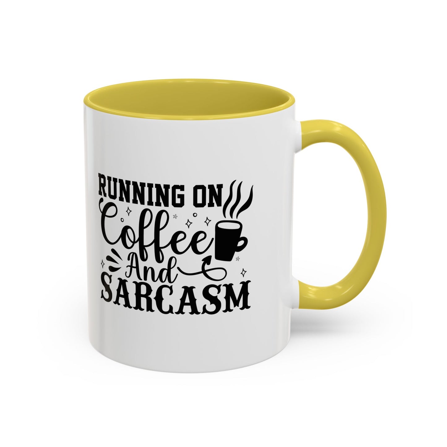 Coffee and Sarcasm Mug, Colorful Coffee Cup, Gift for Coffee Lovers, Funny Mug for Home, Office, Birthday Gift