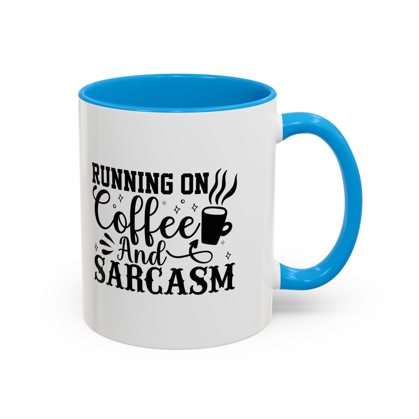 Coffee and Sarcasm Mug, Colorful Coffee Cup, Gift for Coffee Lovers, Funny Mug for Home, Office, Birthday Gift