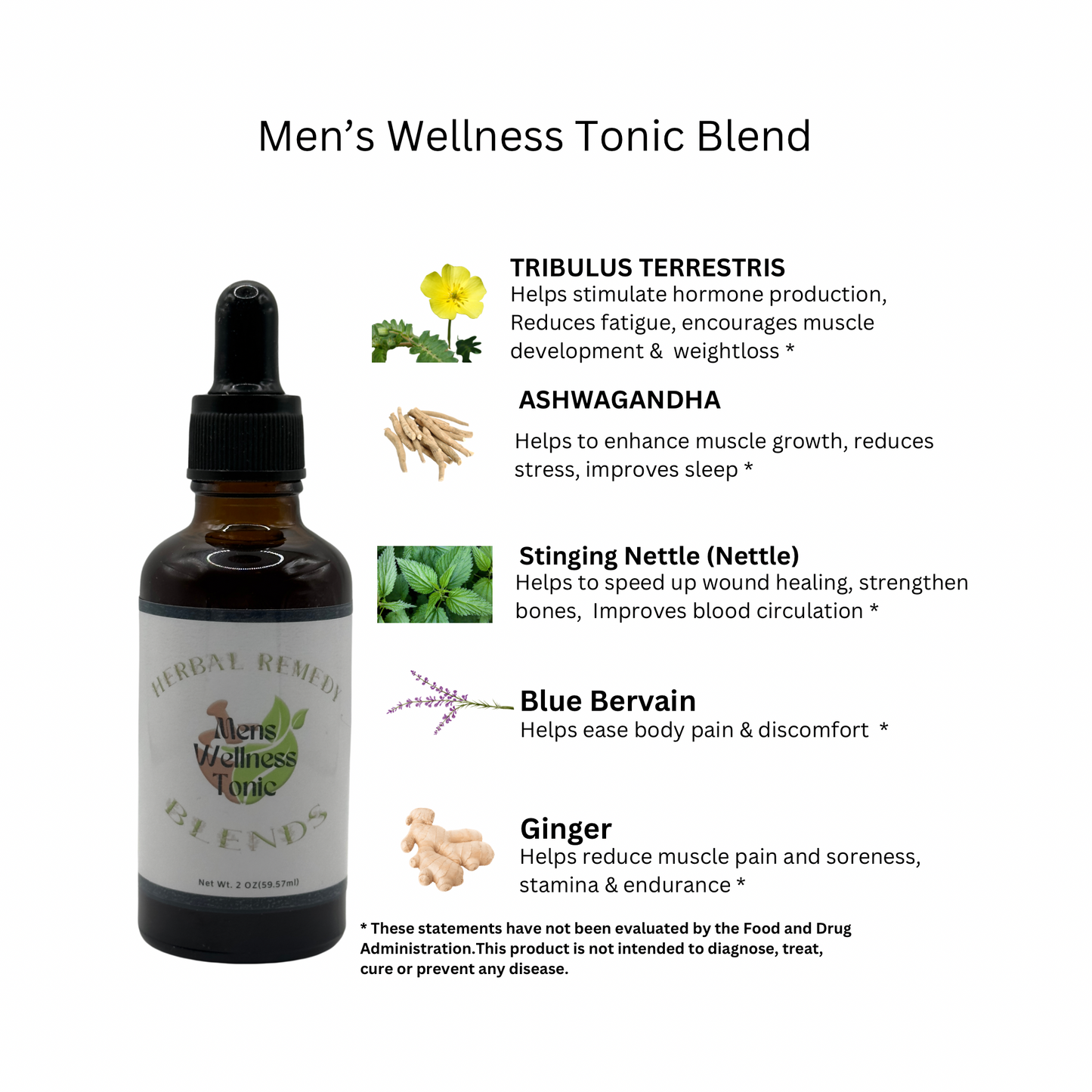 Mens Wellness Tonic - 2oz