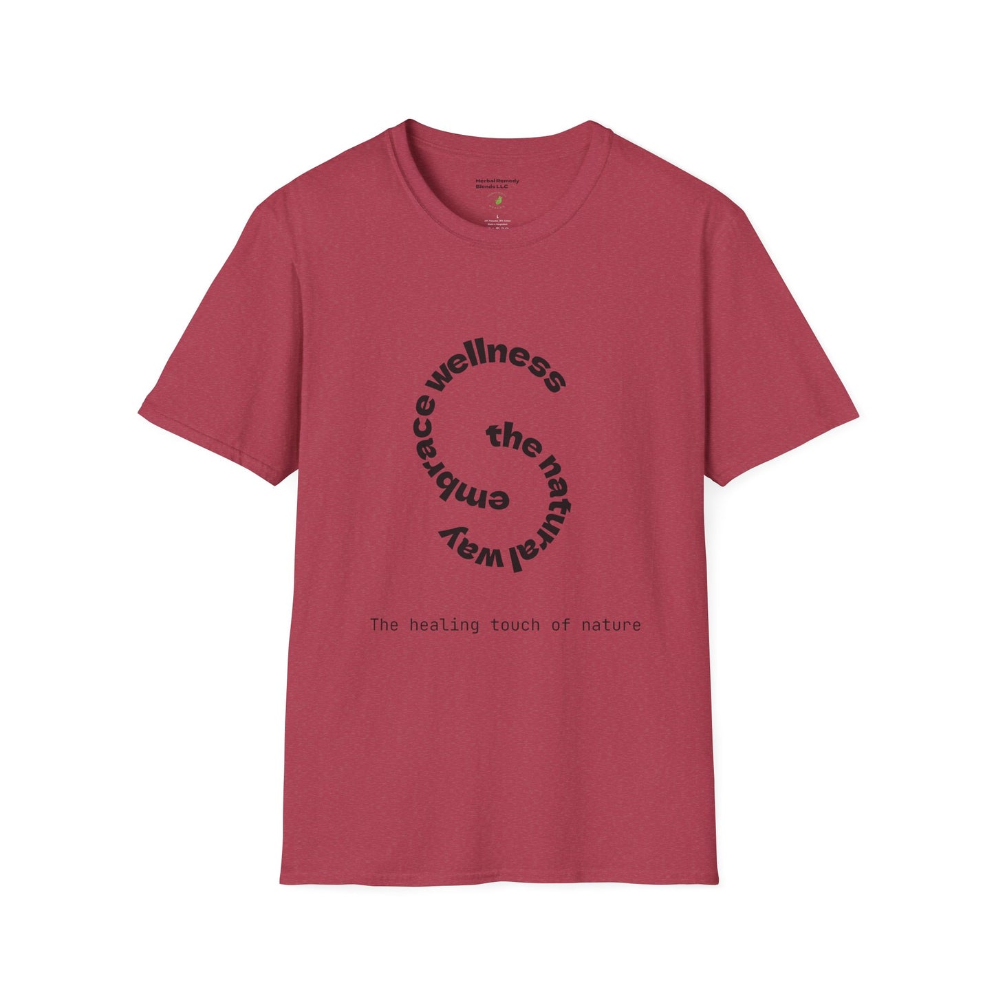 Wellness Nature Unisex Softstyle T-Shirt - The Healing Touch of Nature