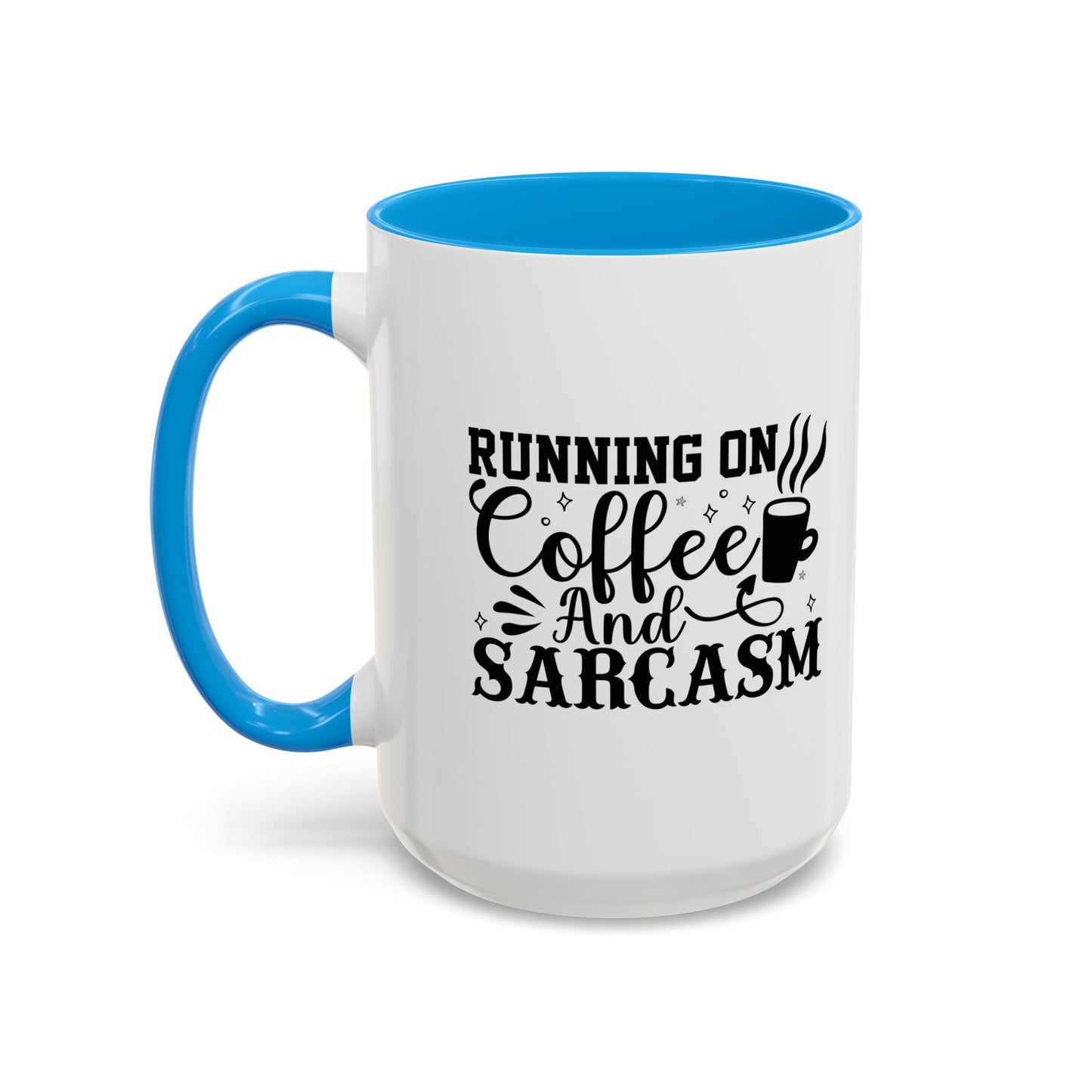 Coffee and Sarcasm Mug, Colorful Coffee Cup, Gift for Coffee Lovers, Funny Mug for Home, Office, Birthday Gift