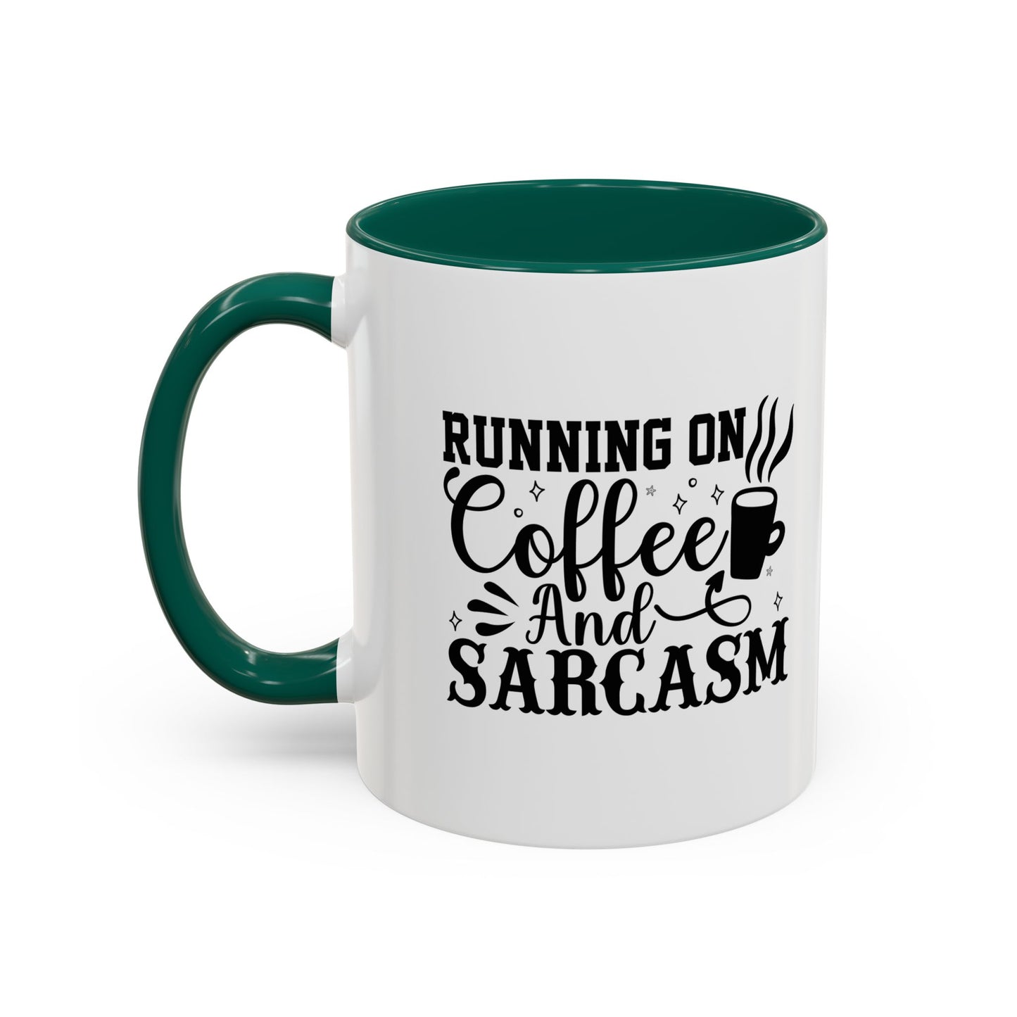 Coffee and Sarcasm Mug, Colorful Coffee Cup, Gift for Coffee Lovers, Funny Mug for Home, Office, Birthday Gift