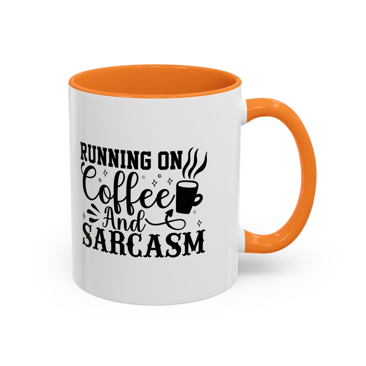 Coffee and Sarcasm Mug, Colorful Coffee Cup, Gift for Coffee Lovers, Funny Mug for Home, Office, Birthday Gift