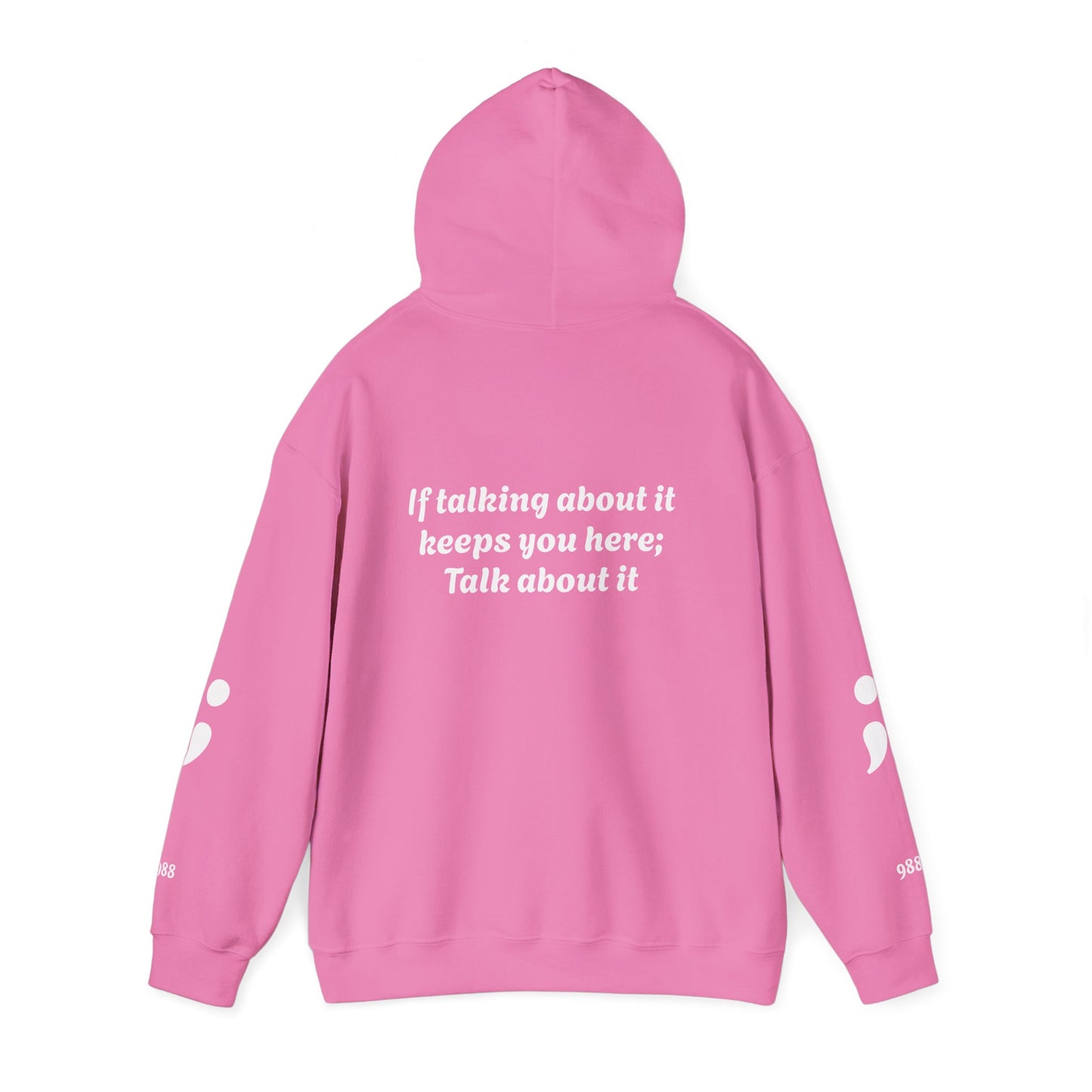 Mental Health Awareness Hoodie, Inspirational Sweatshirt, Talk About It Pullover, Gift for Friends, Unisex Casual Wear