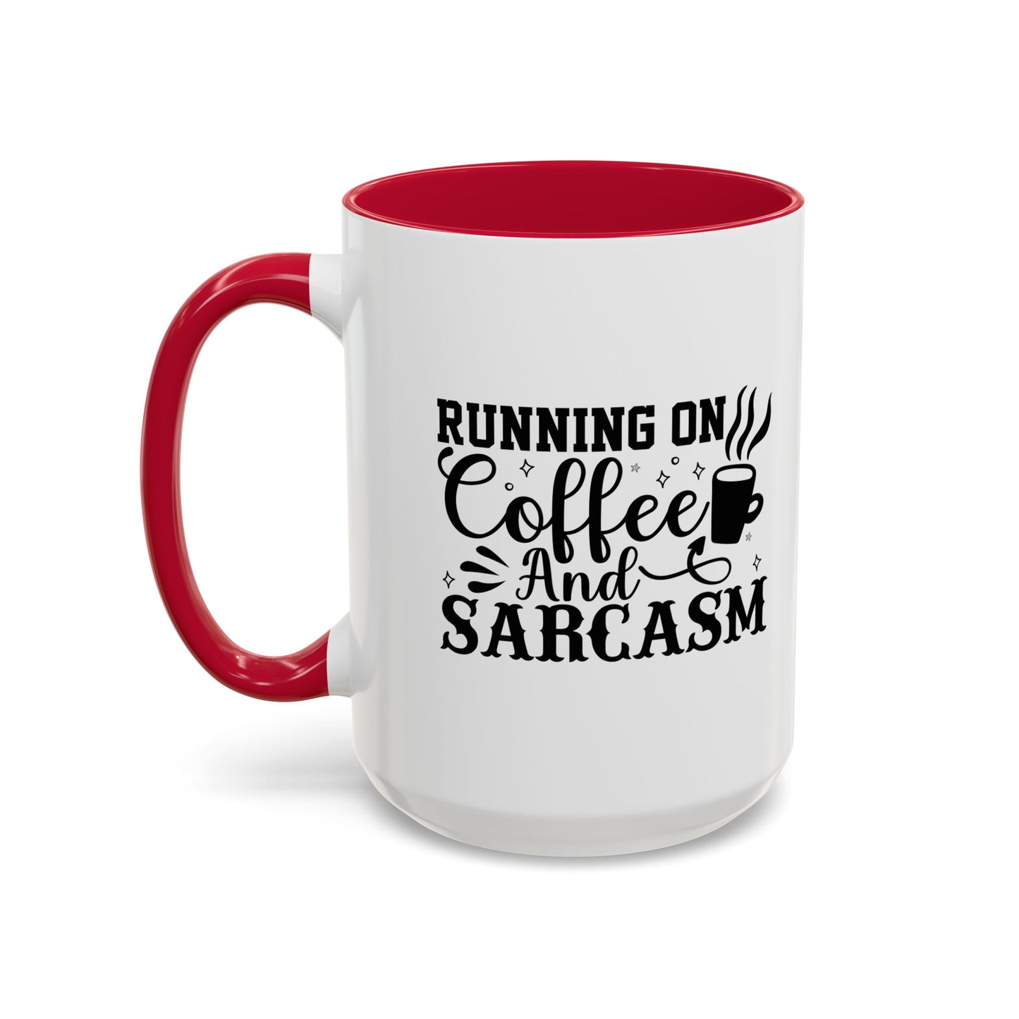 Coffee and Sarcasm Mug, Colorful Coffee Cup, Gift for Coffee Lovers, Funny Mug for Home, Office, Birthday Gift