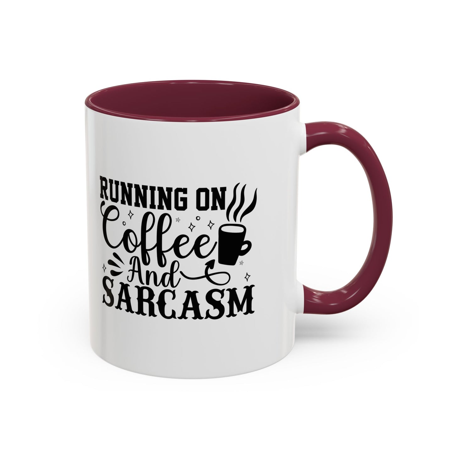 Coffee and Sarcasm Mug, Colorful Coffee Cup, Gift for Coffee Lovers, Funny Mug for Home, Office, Birthday Gift