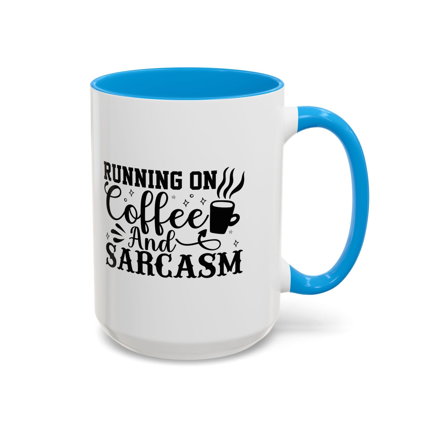 Coffee and Sarcasm Mug, Colorful Coffee Cup, Gift for Coffee Lovers, Funny Mug for Home, Office, Birthday Gift