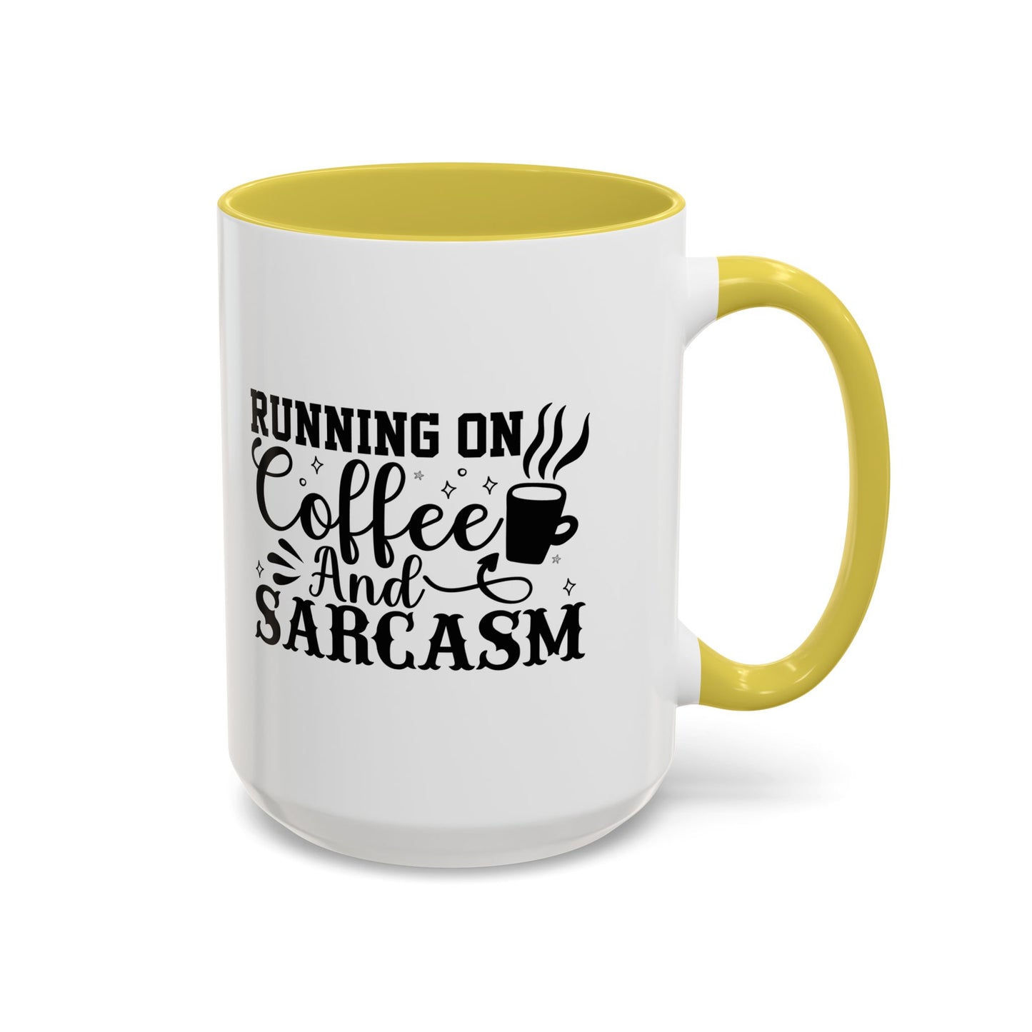 Coffee and Sarcasm Mug, Colorful Coffee Cup, Gift for Coffee Lovers, Funny Mug for Home, Office, Birthday Gift