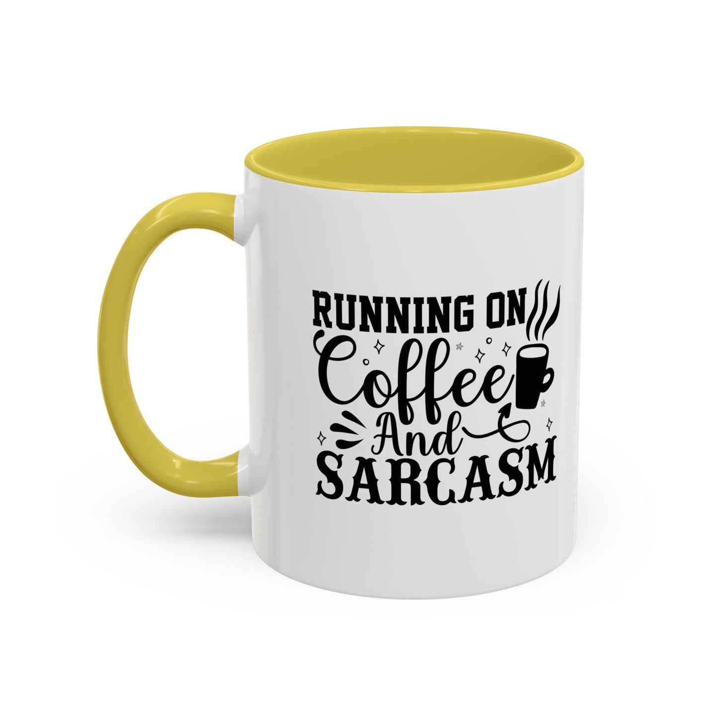 Coffee and Sarcasm Mug, Colorful Coffee Cup, Gift for Coffee Lovers, Funny Mug for Home, Office, Birthday Gift