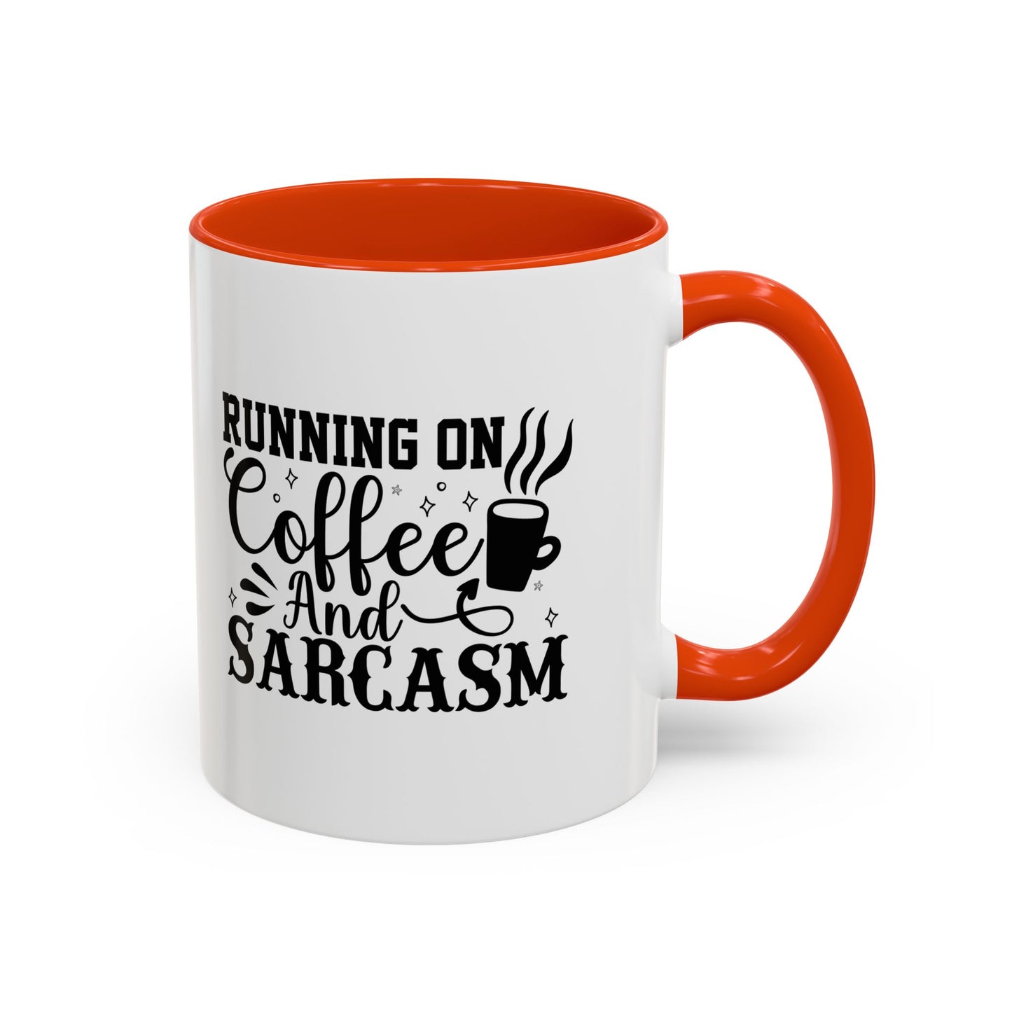 Coffee and Sarcasm Mug, Colorful Coffee Cup, Gift for Coffee Lovers, Funny Mug for Home, Office, Birthday Gift