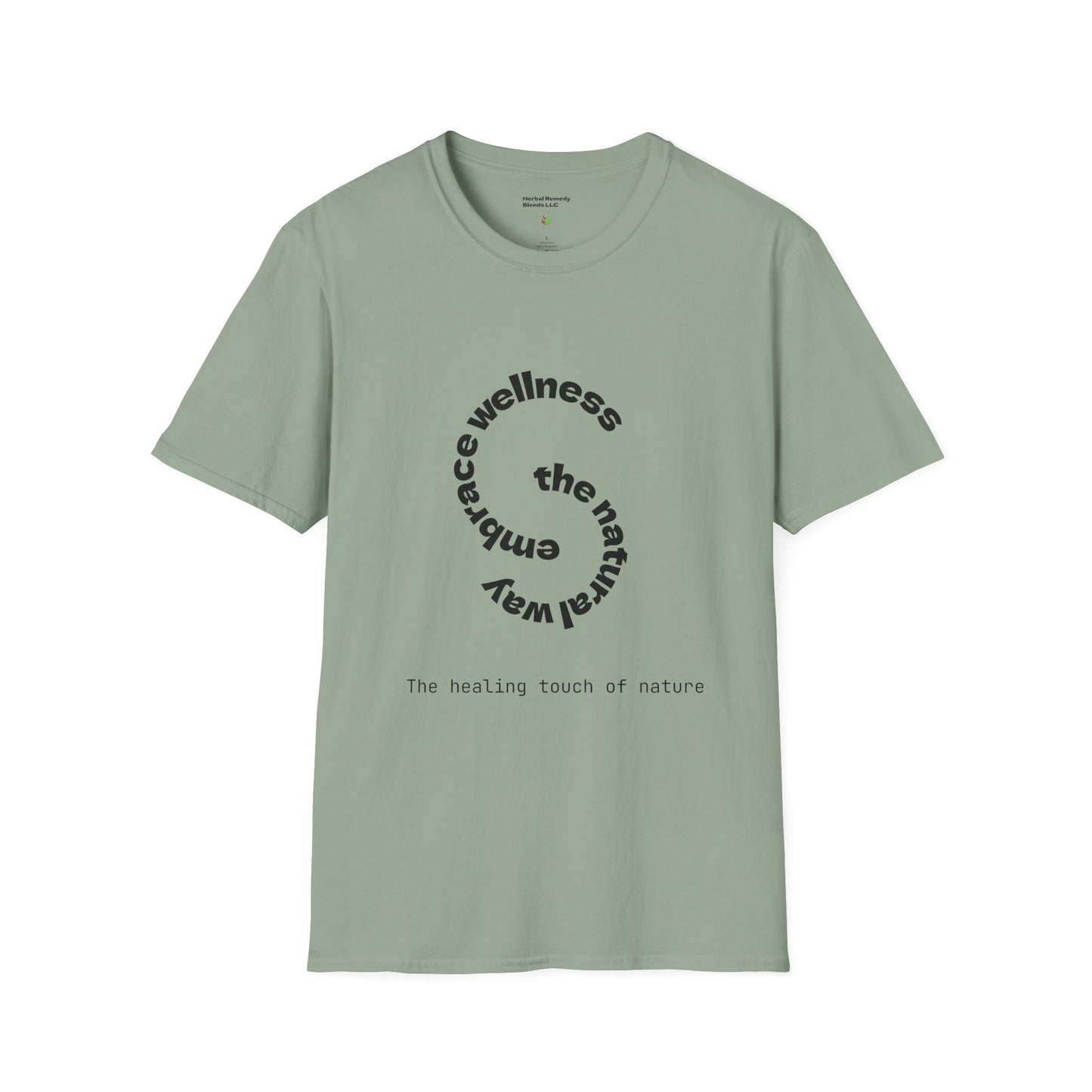 Wellness Nature Unisex Softstyle T-Shirt - The Healing Touch of Nature