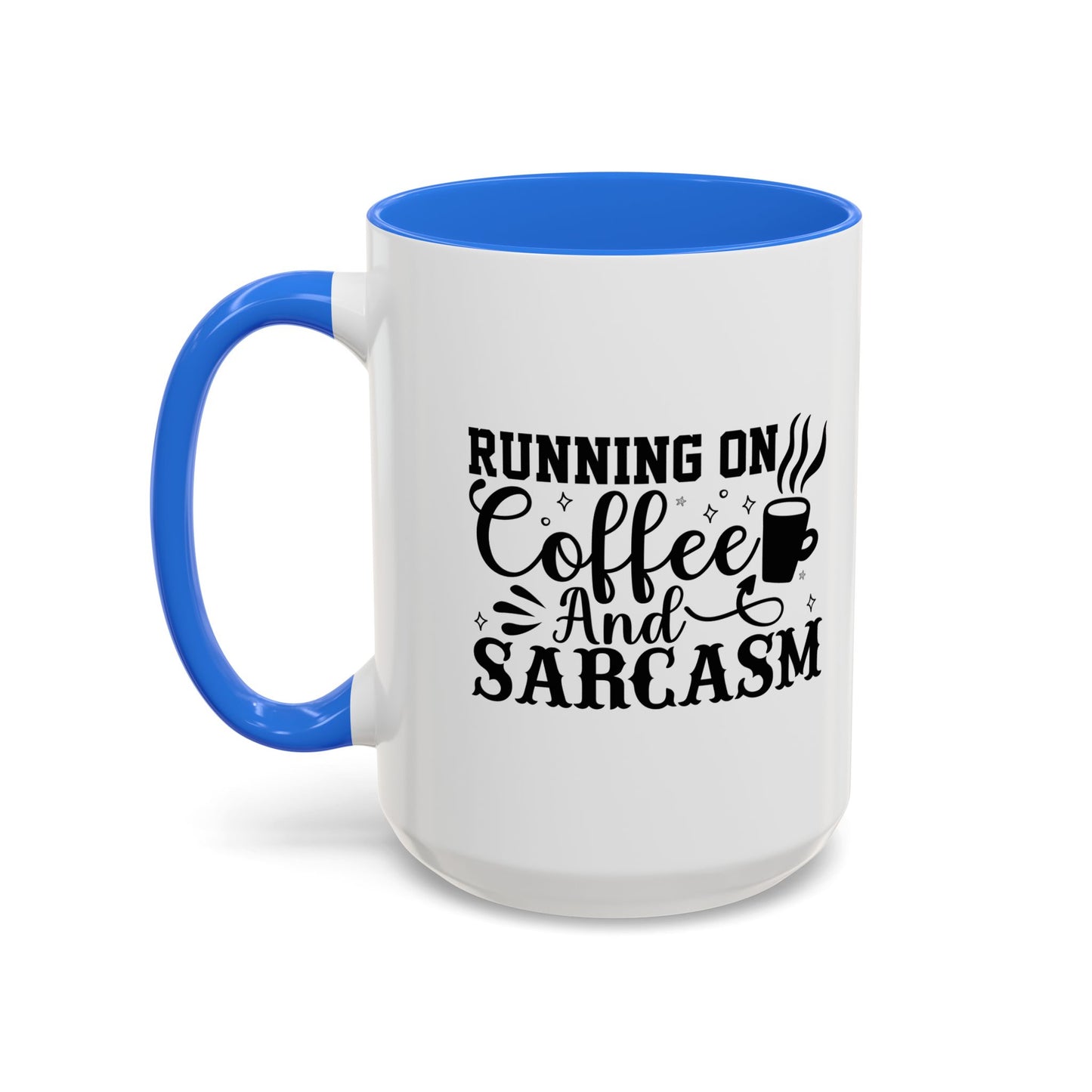 Coffee and Sarcasm Mug, Colorful Coffee Cup, Gift for Coffee Lovers, Funny Mug for Home, Office, Birthday Gift