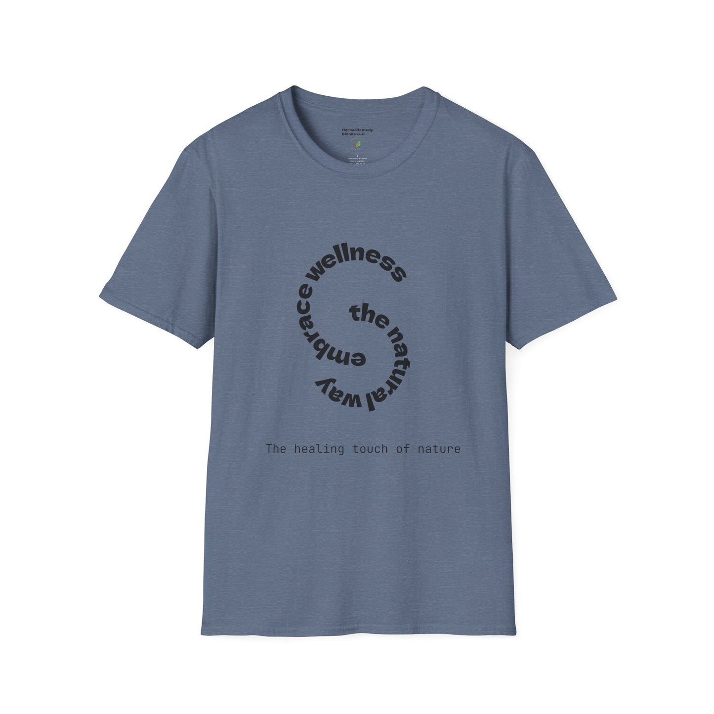Wellness Nature Unisex Softstyle T-Shirt - The Healing Touch of Nature