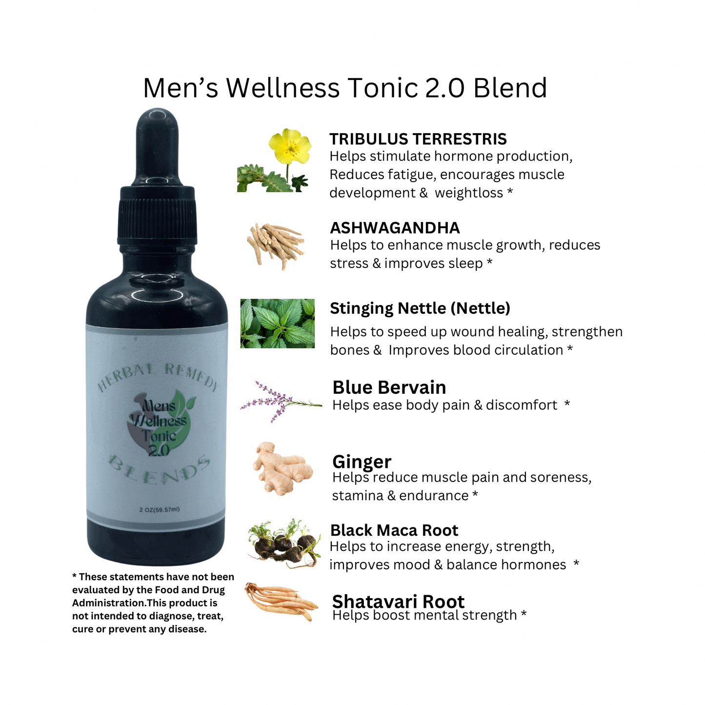 Mens Wellness Tonic 2.0 - 2oz
